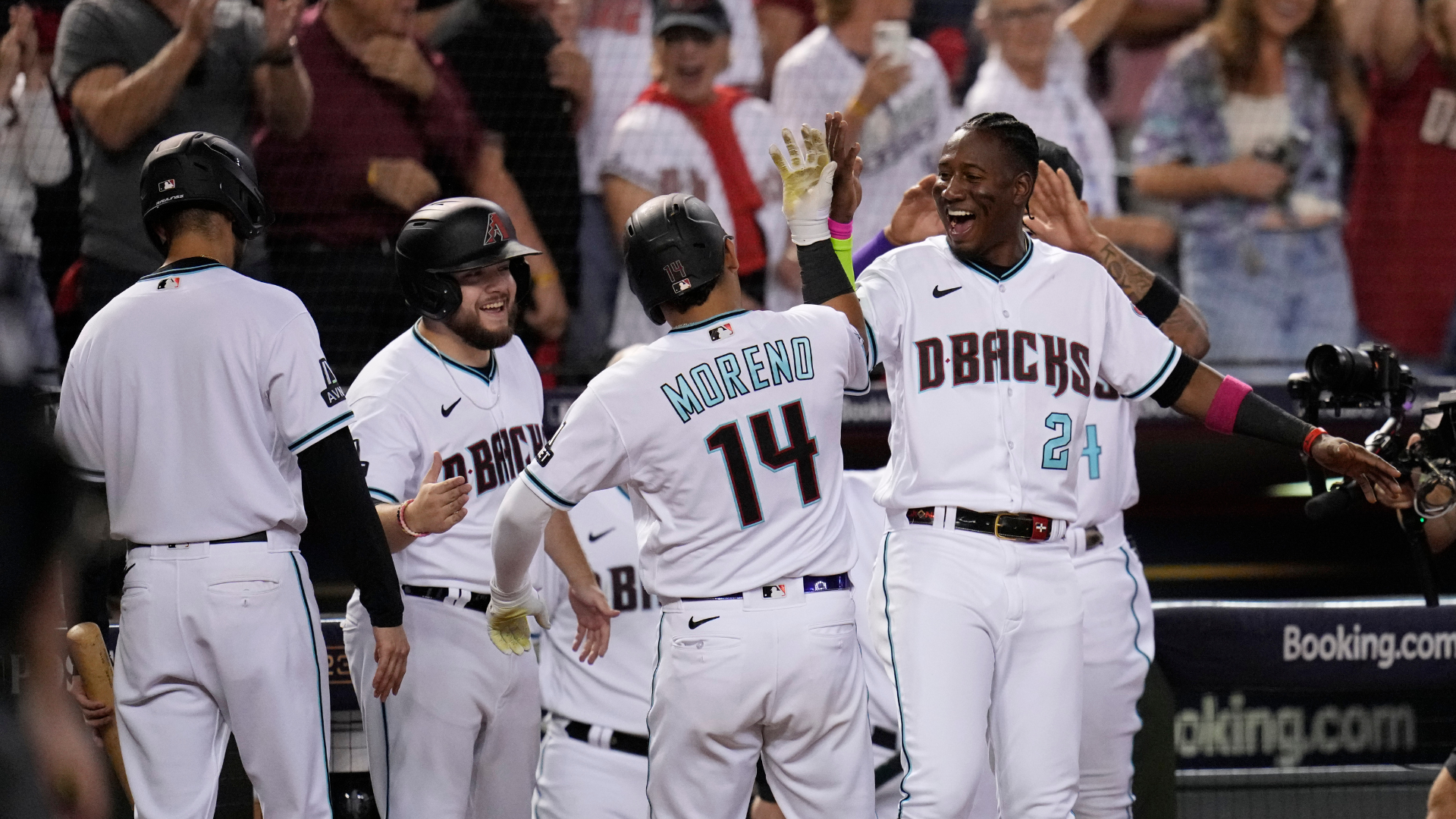 The Diamondbacks' dark gray baseball uniforms are spectacular