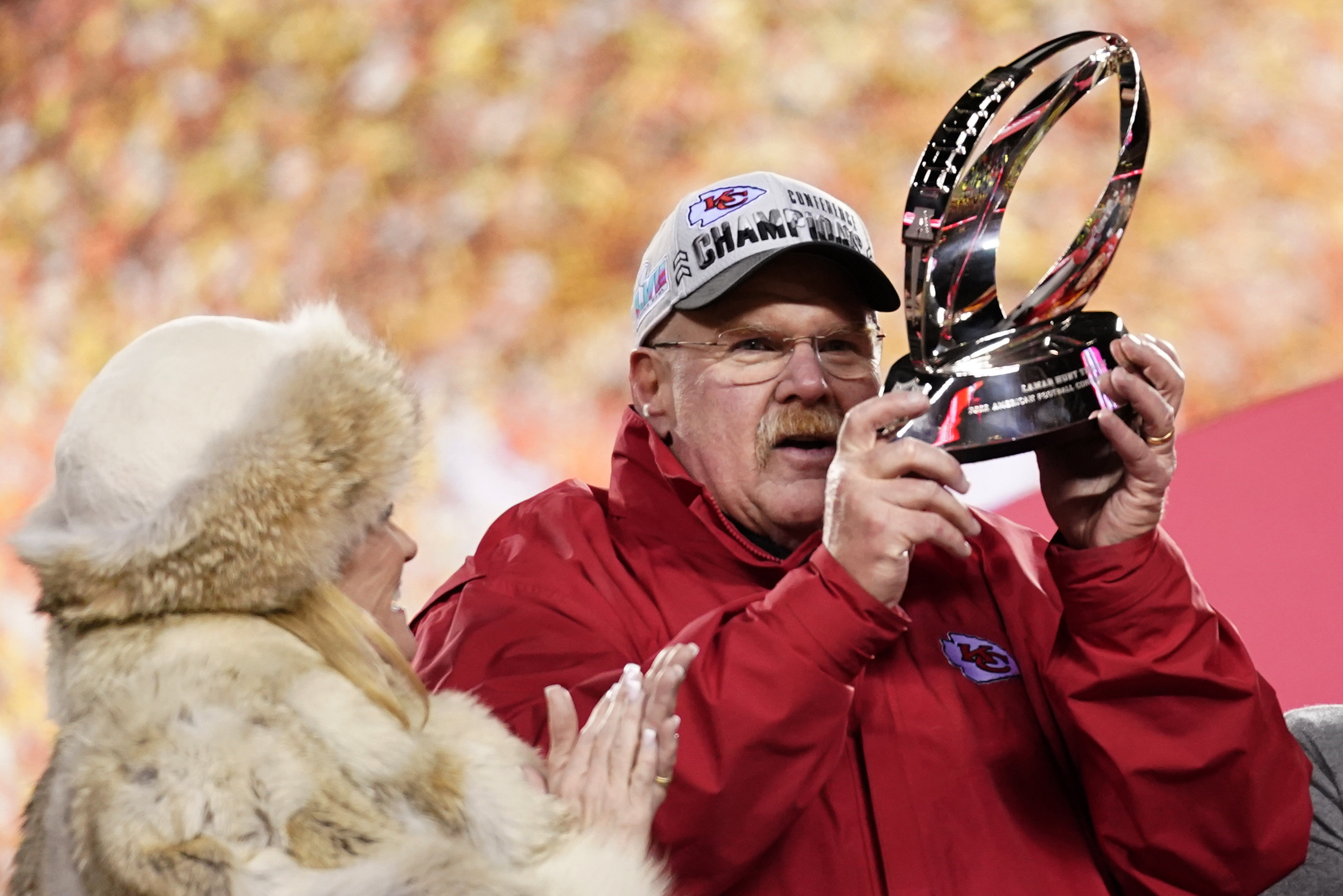 Hear Mitch Holthus' radio call as the Chiefs won Super Bowl LVII