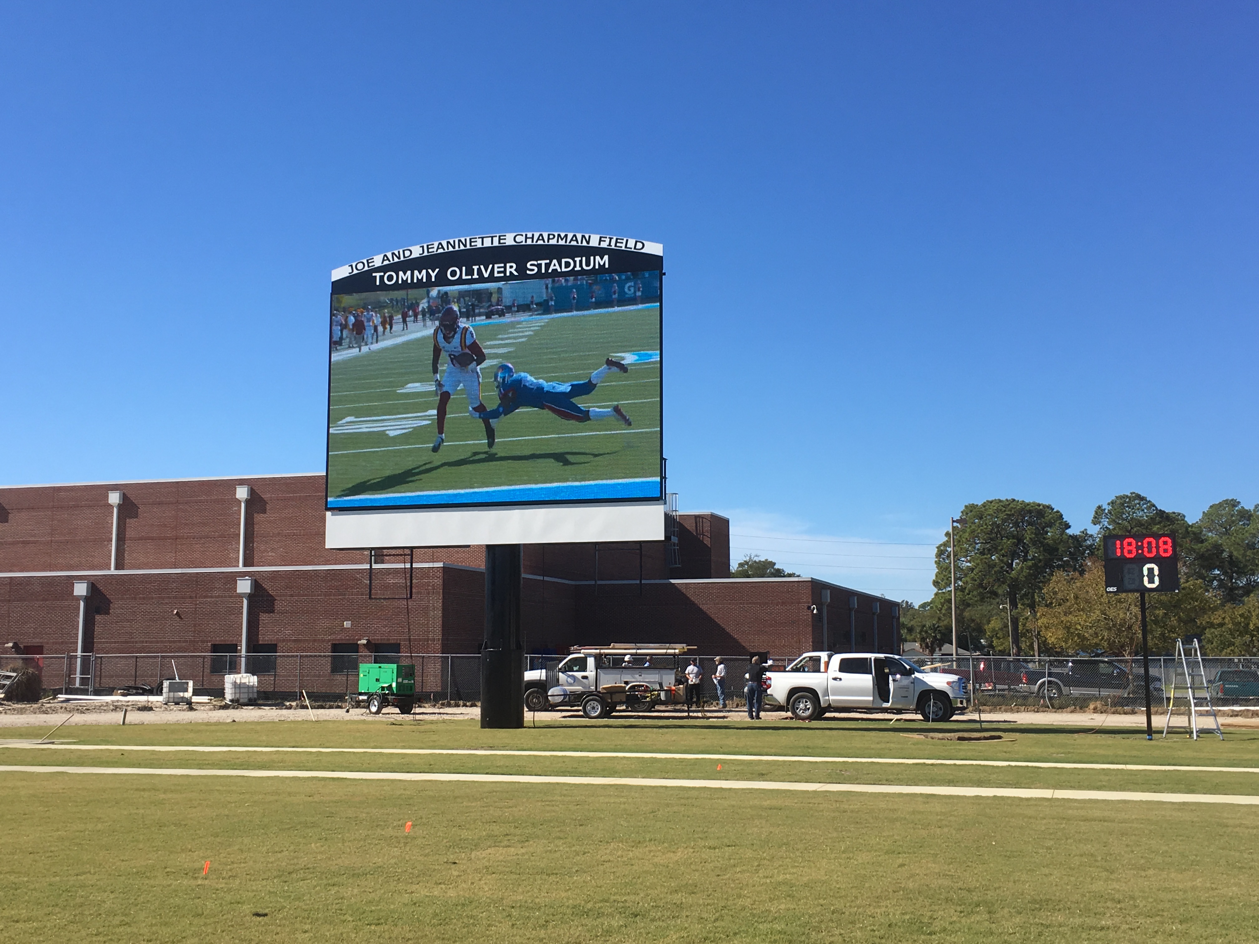 New Scoreboard Unveiled At Tommy Oliver Stadium