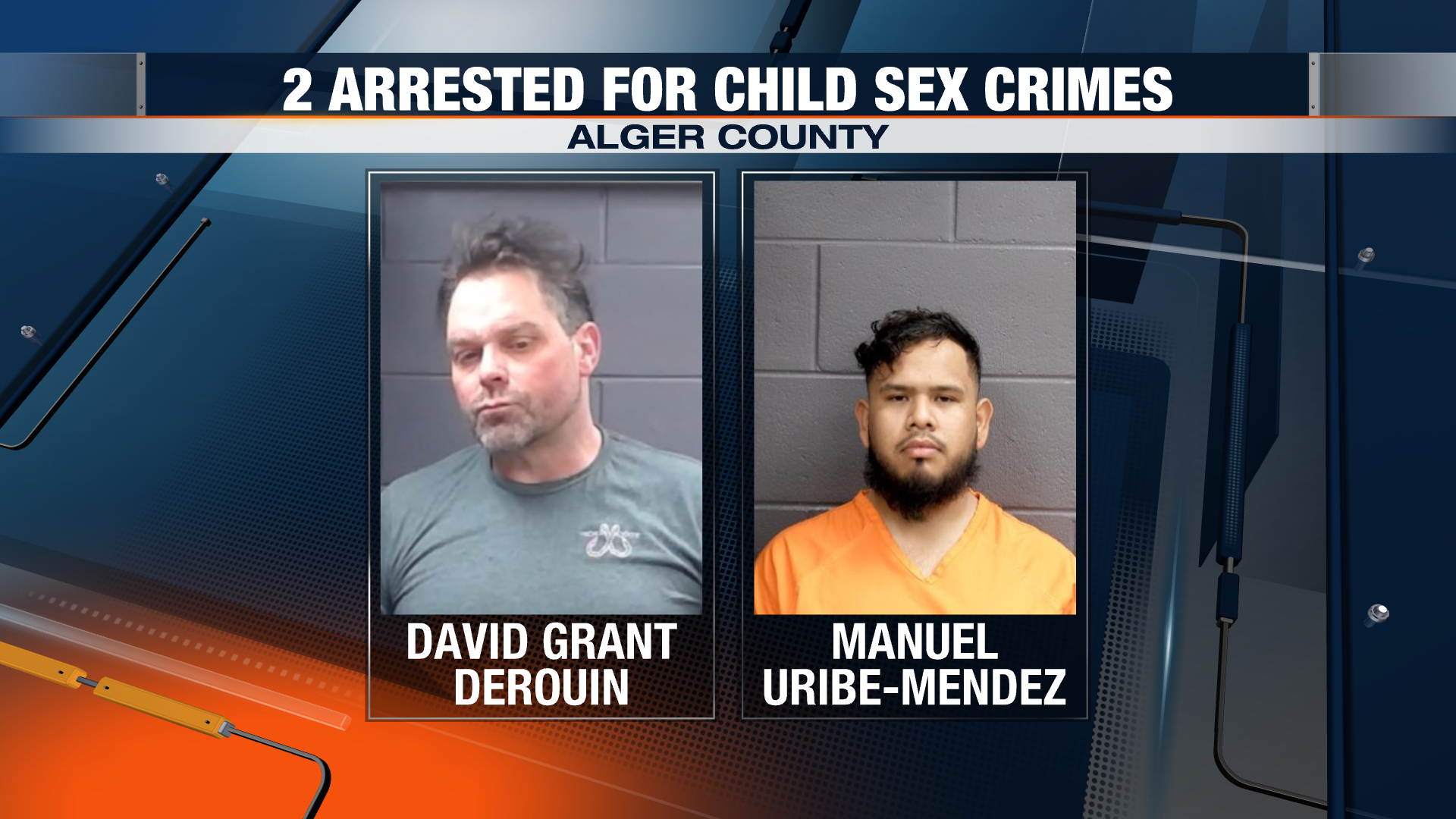 2 men arrested for child sexually abusive activity in Alger County