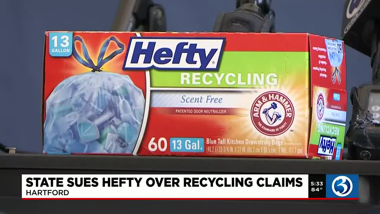 Connecticut goes head-to-head with Hefty over recycling claims