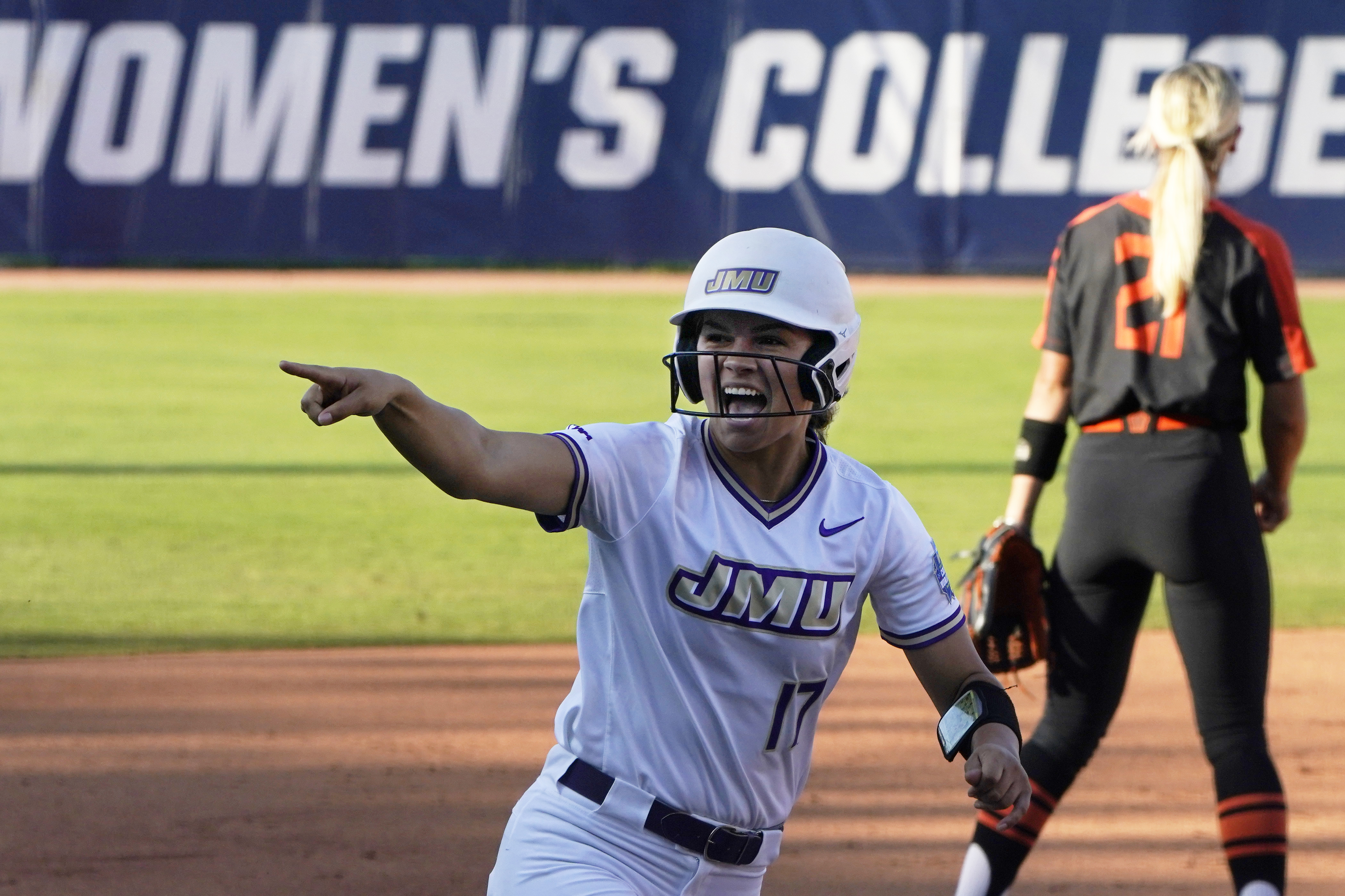 Jmu Softball Secures Game 2 Defeats Ok State 2 1
