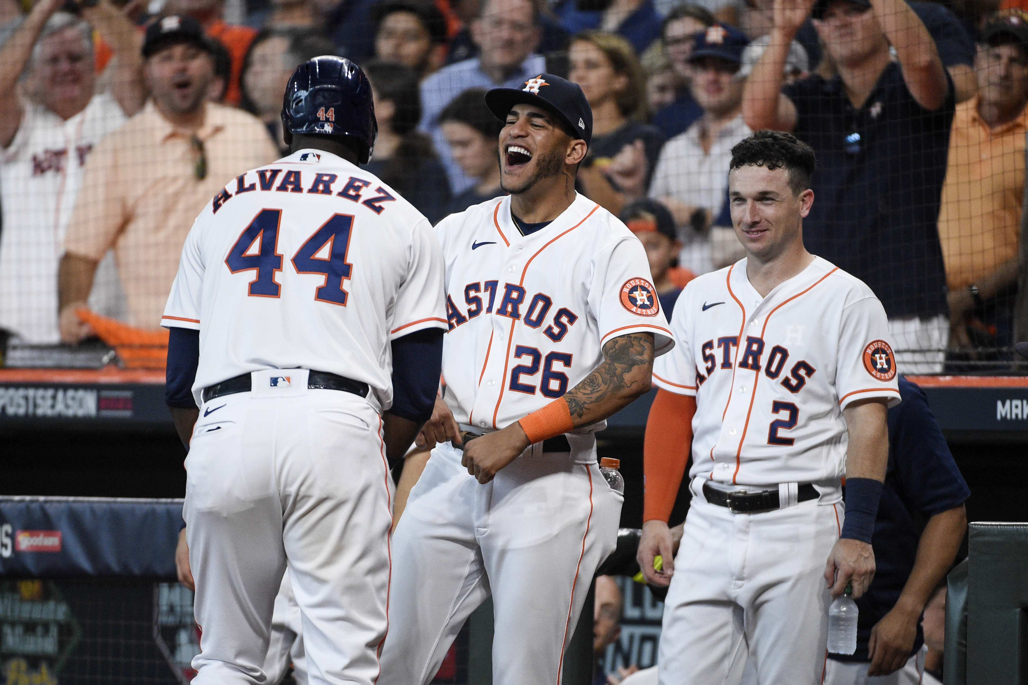 Luis Garcia Reacts to Houston Astros Advancing to World Series & Yordan  Alvarez Really Amazing 