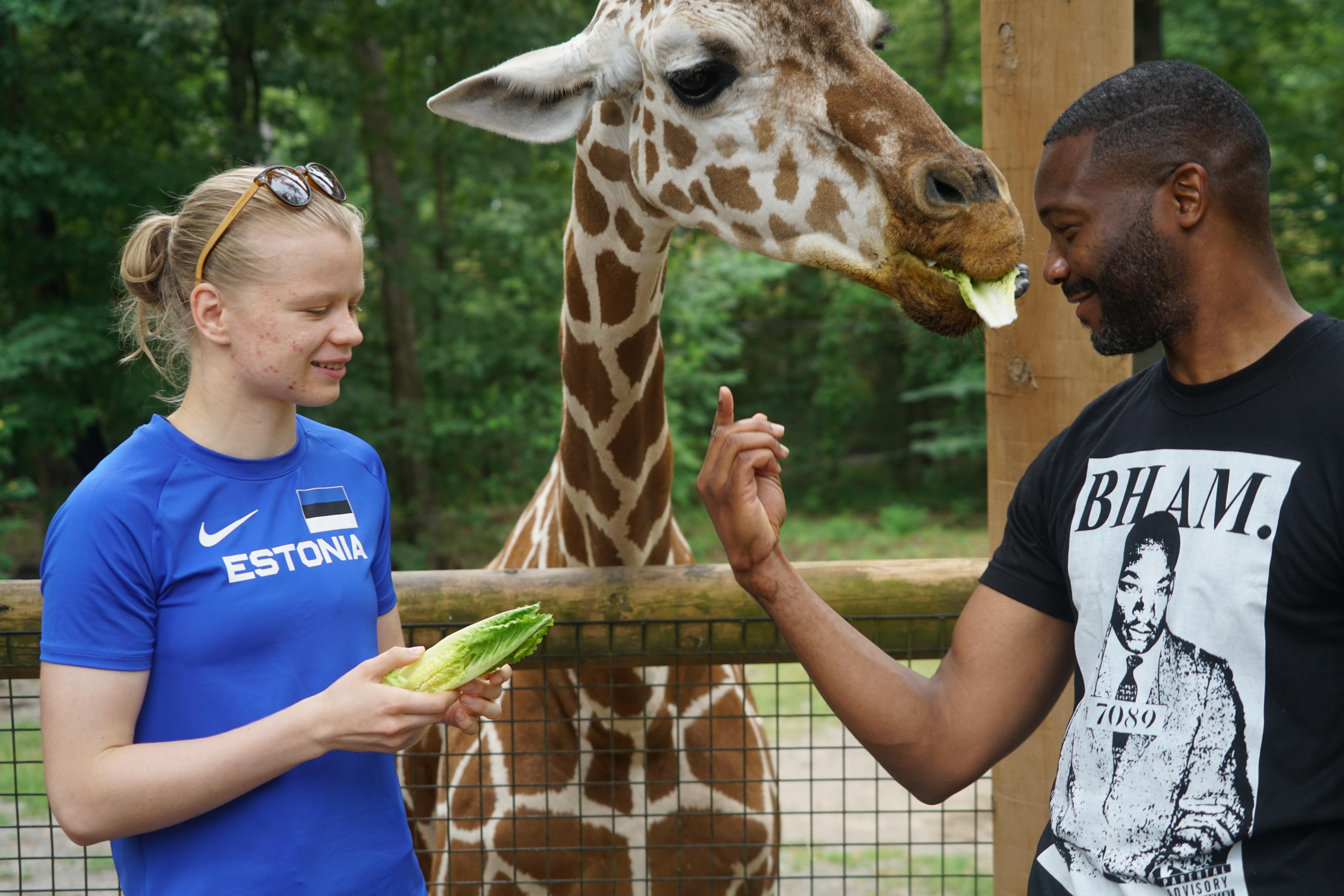 It's unbelievable that I am here': Birmingham leaders make giraffe wish  come true for TWG Estonia sumo wrestler
