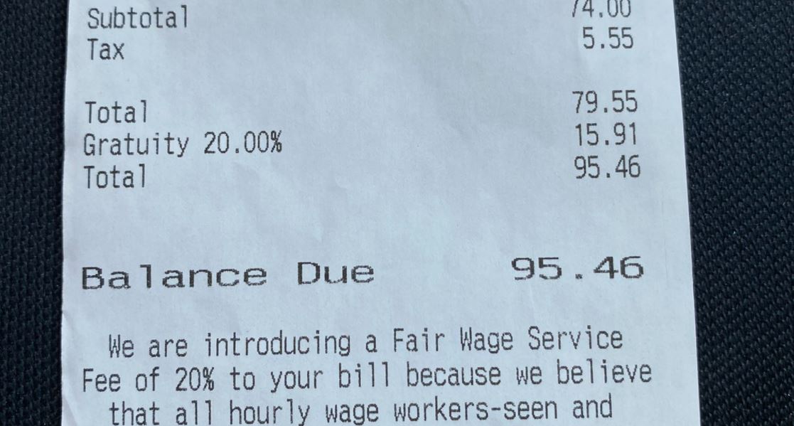 Durham Restaurant Adding 20 Fair Wage Service Fee To Every Bill