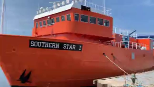 Vessel built at Moss Point shipyard christened set to head to Uruguay