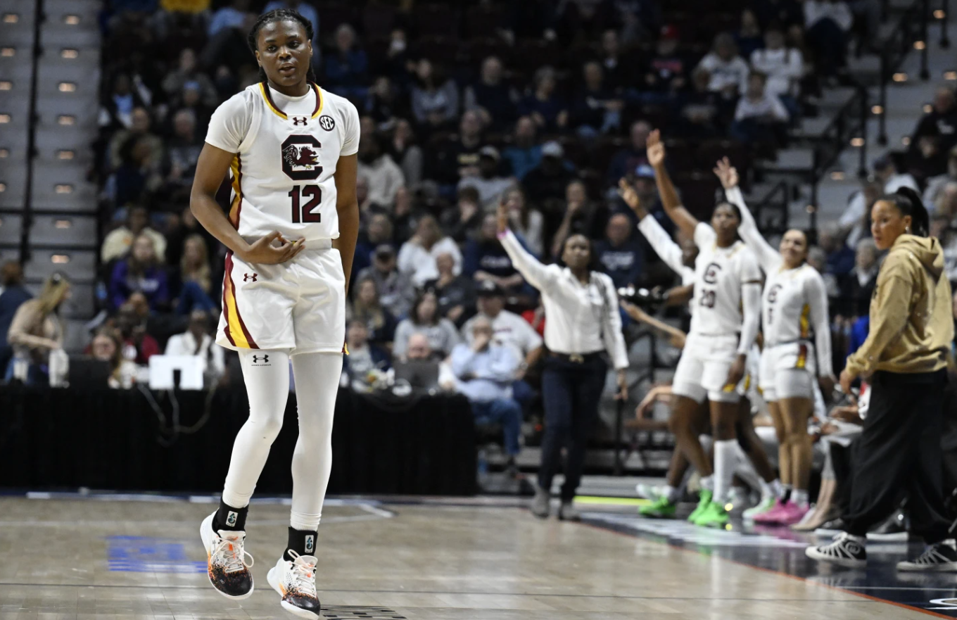 Aliyah Boston sends game into overtime with buzzer-beater shot, Lebron  James reacts