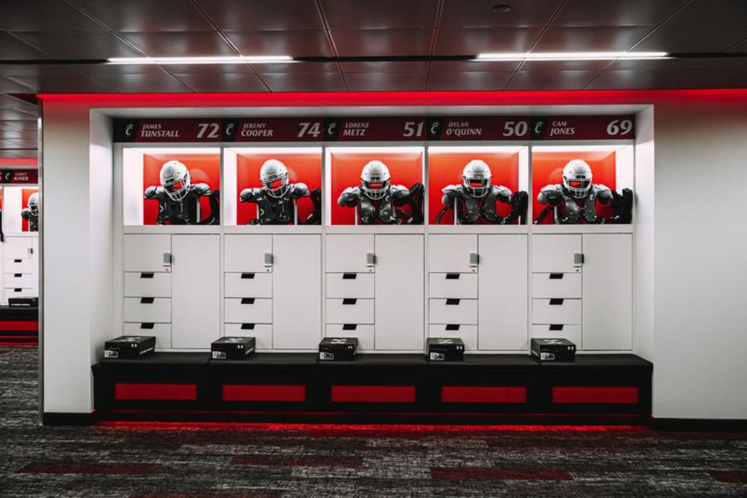UC unveils new football locker room facility