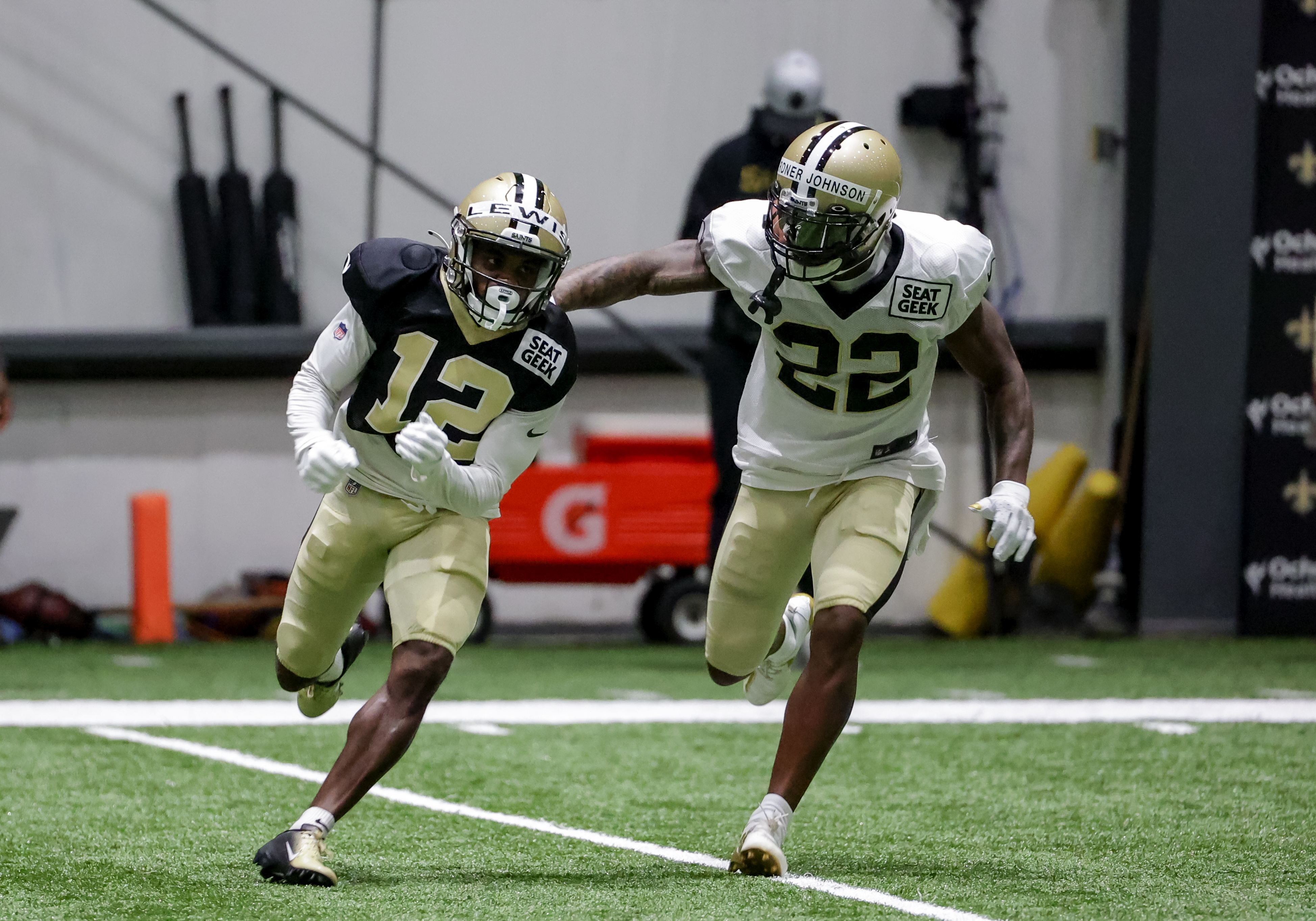 Lattimore and Gardner-Johnson hit the practice field on a limited basis