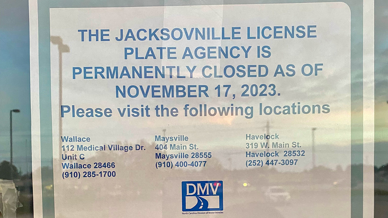 DMV shuts down Jacksonville license plate agency for “contract violations”