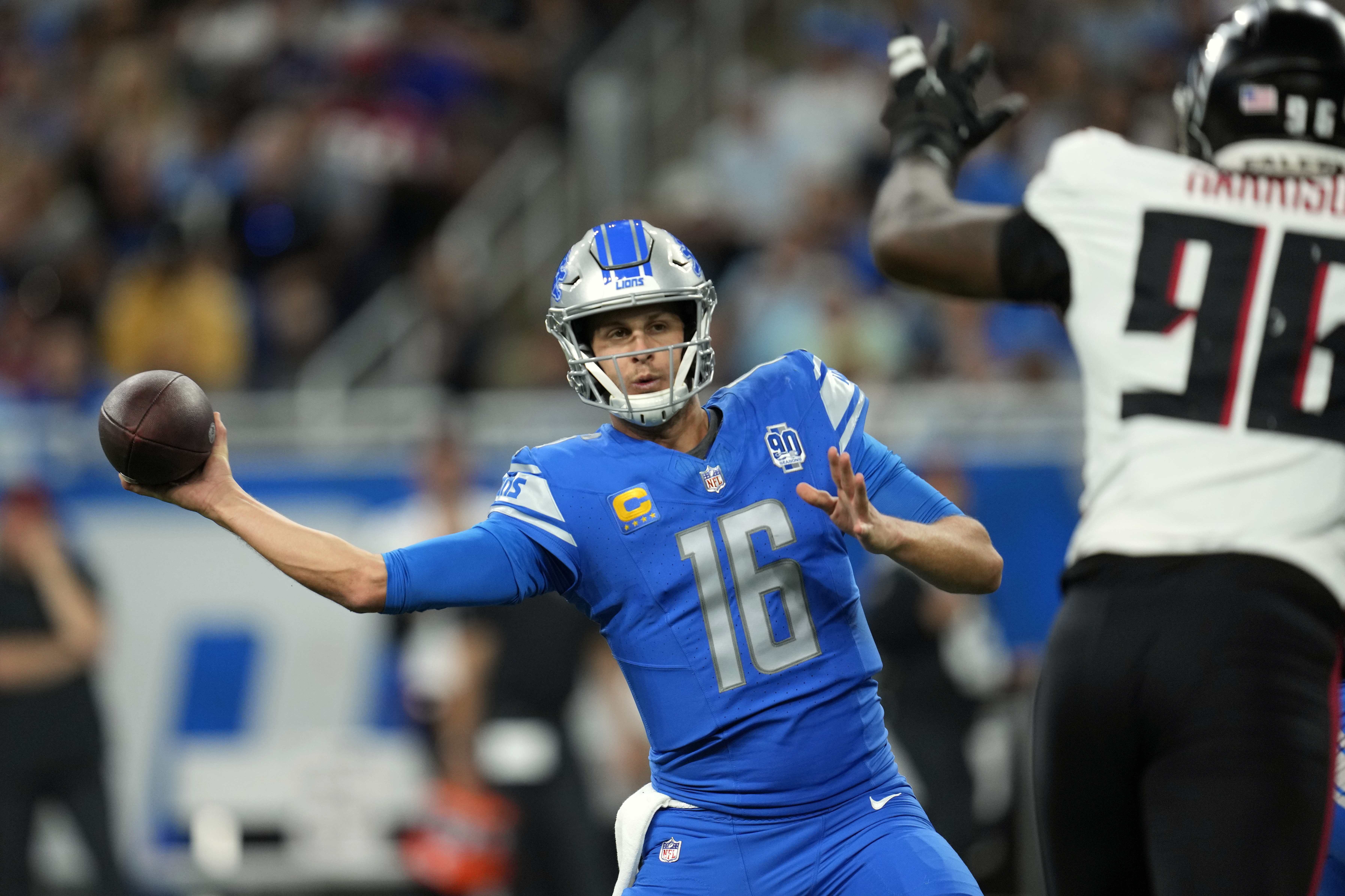Jared Goff throws and runs for TDs, helping the Lions bounce back with a  20-6 win over Falcons