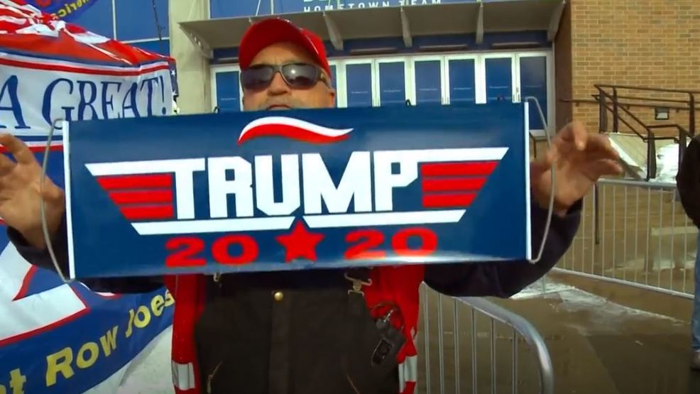 Man camps out for days to be front row at President Trump s rally