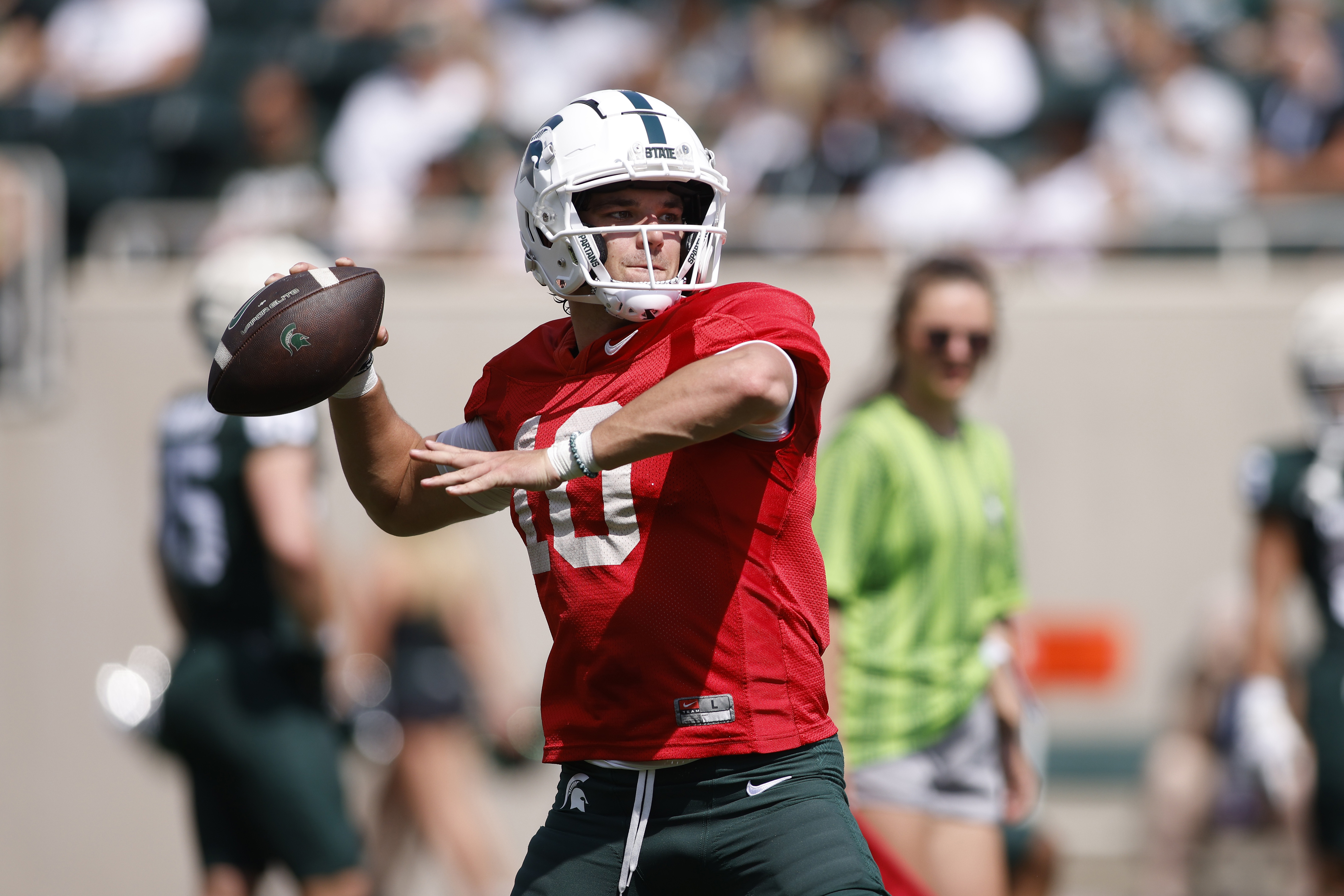 Michigan State Spartans quarterback Payton Thorne has entered the transfer  portal