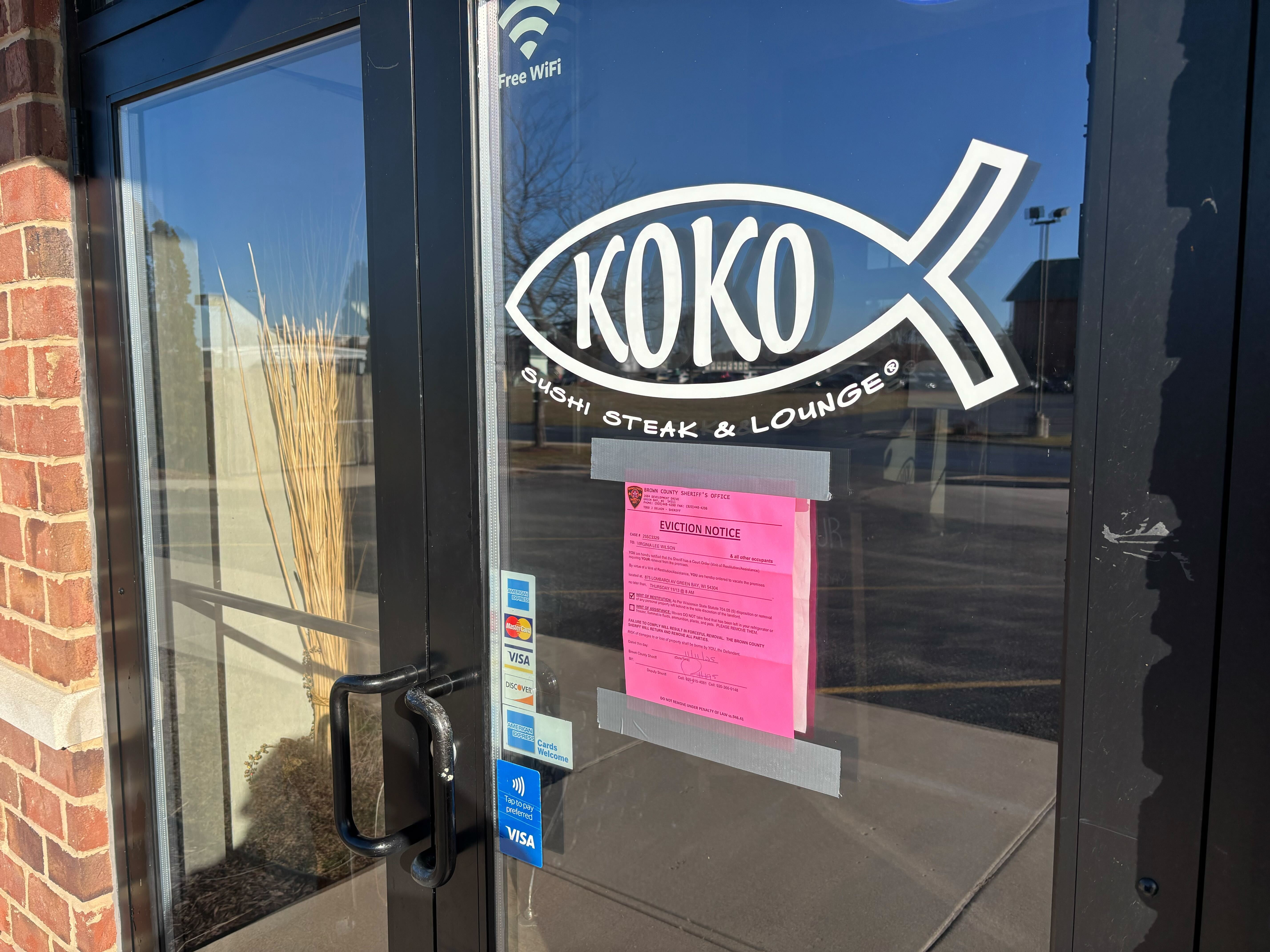 Koko Sushi Bar and Lounge releases statement about eviction notice