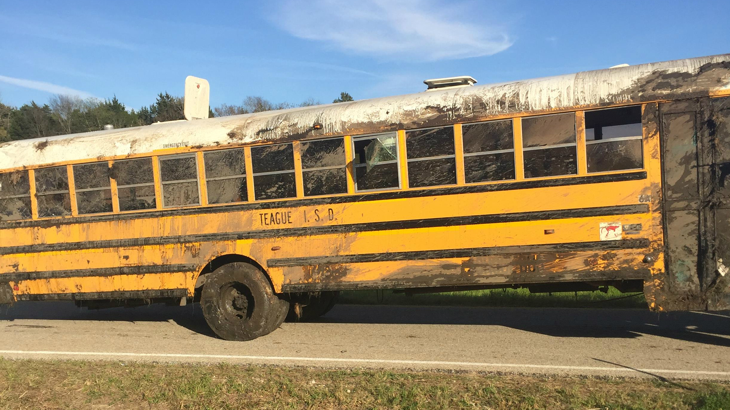 Students rushed to hospital following school bus crash near