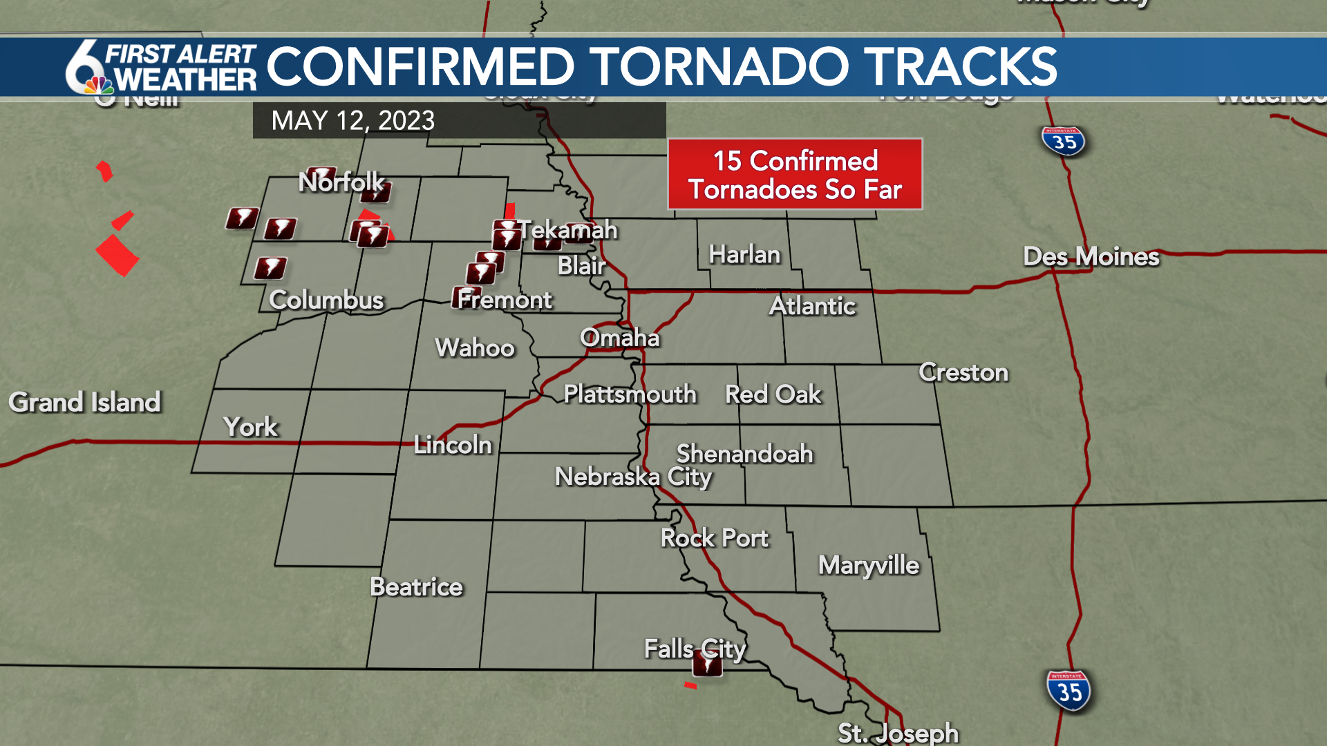 15 Tornadoes Confirmed Across Eastern Nebraska From Friday s Storms