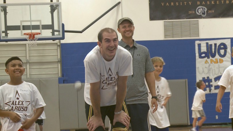 Caruso comes home for his first summer basketball camp