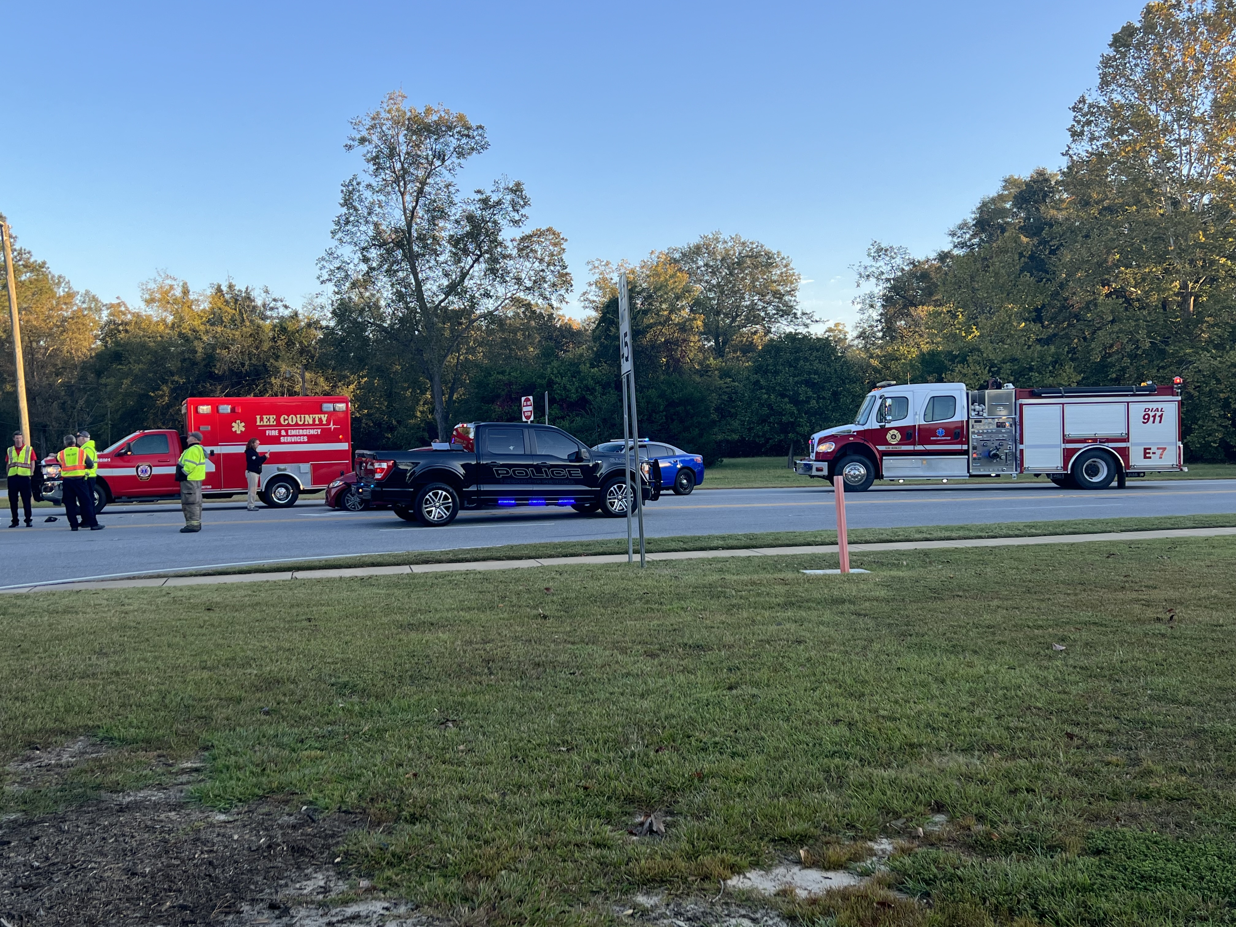 GSP investigating Lee Co. crash involving a school bus