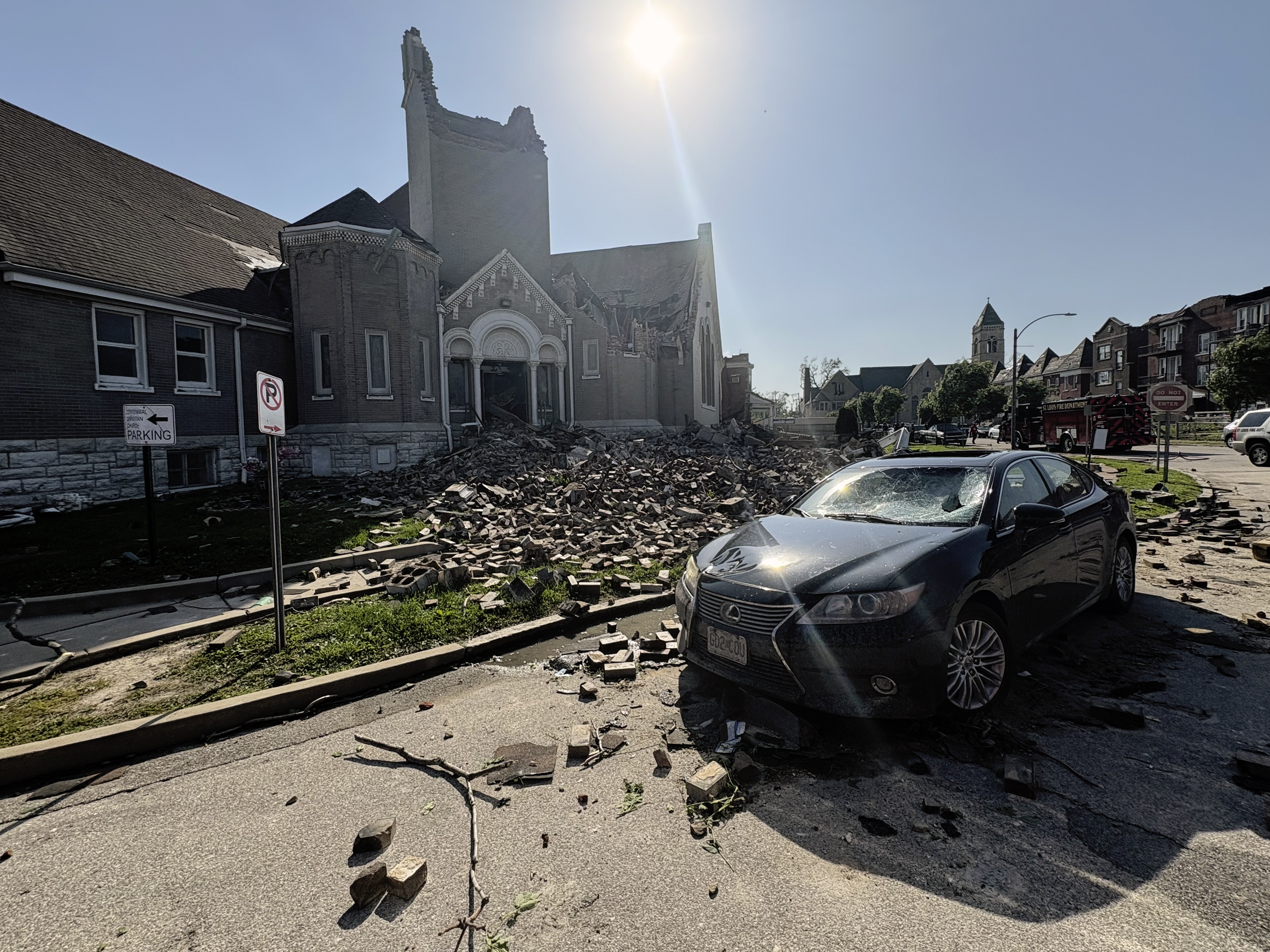 1 person died, 2 others were pulled from wreckage after a storm