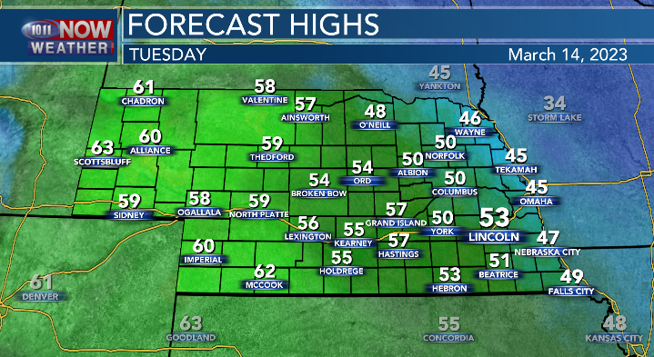 Tuesday Forecast Brief warming trend begins