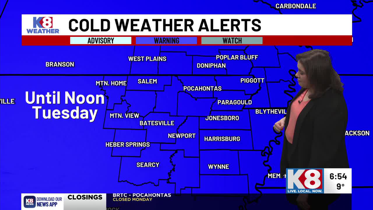 First Alert: Extreme cold temperatures across Region 8