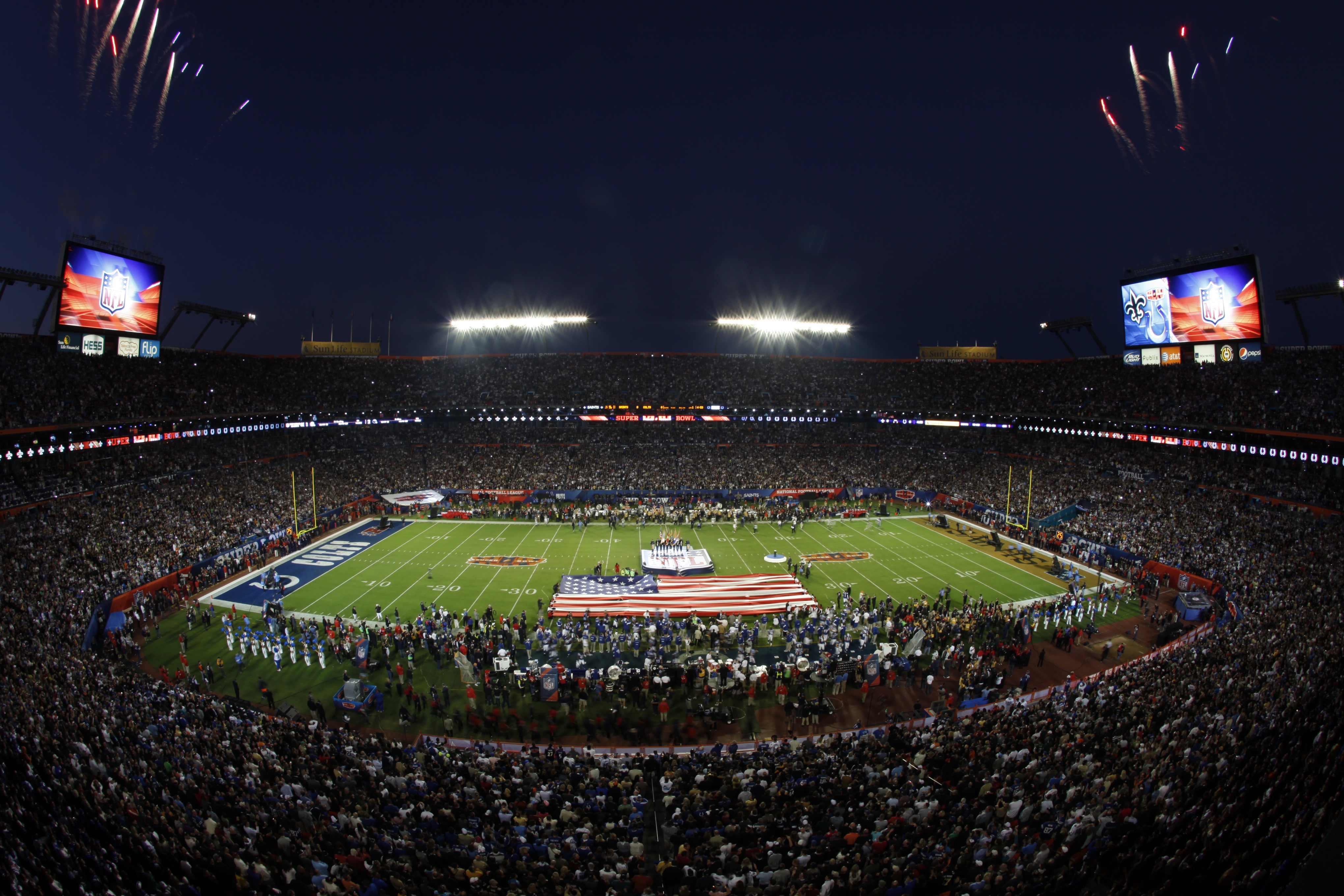 Indiana Legion to present the Flag at the Colts VS Saints game