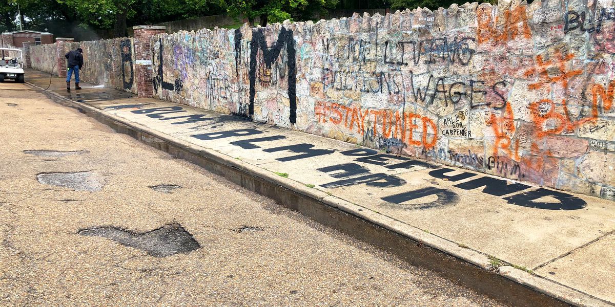 Graceland graffiti 2025 black lives matter