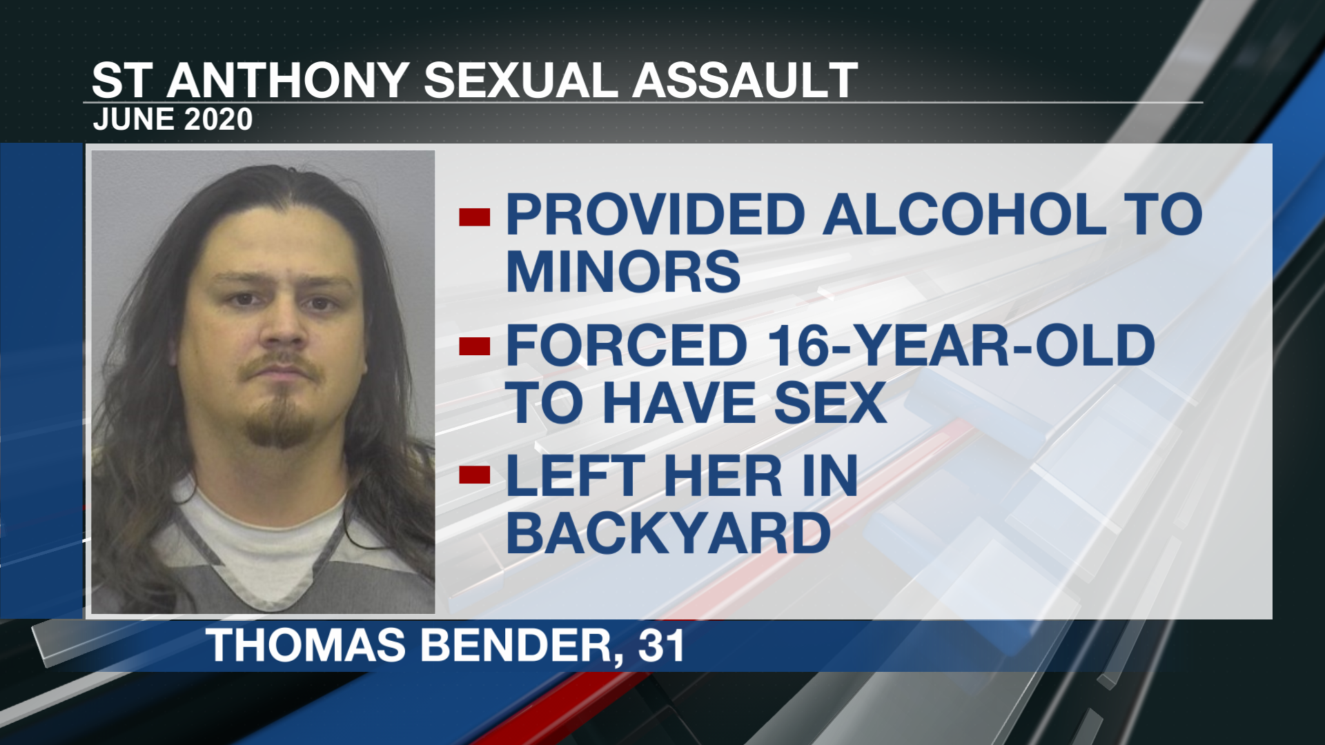 St. Anthony man accused of raping teen in backyard