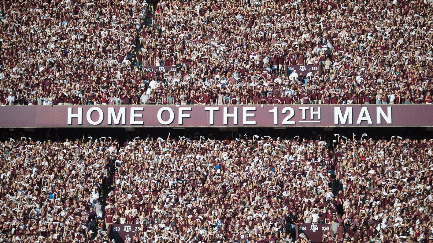 Texas A&M University 👍 on X: Thanks & Gig 'em to the greatest  fans/family in the world, the #12thMan! 👍  / X