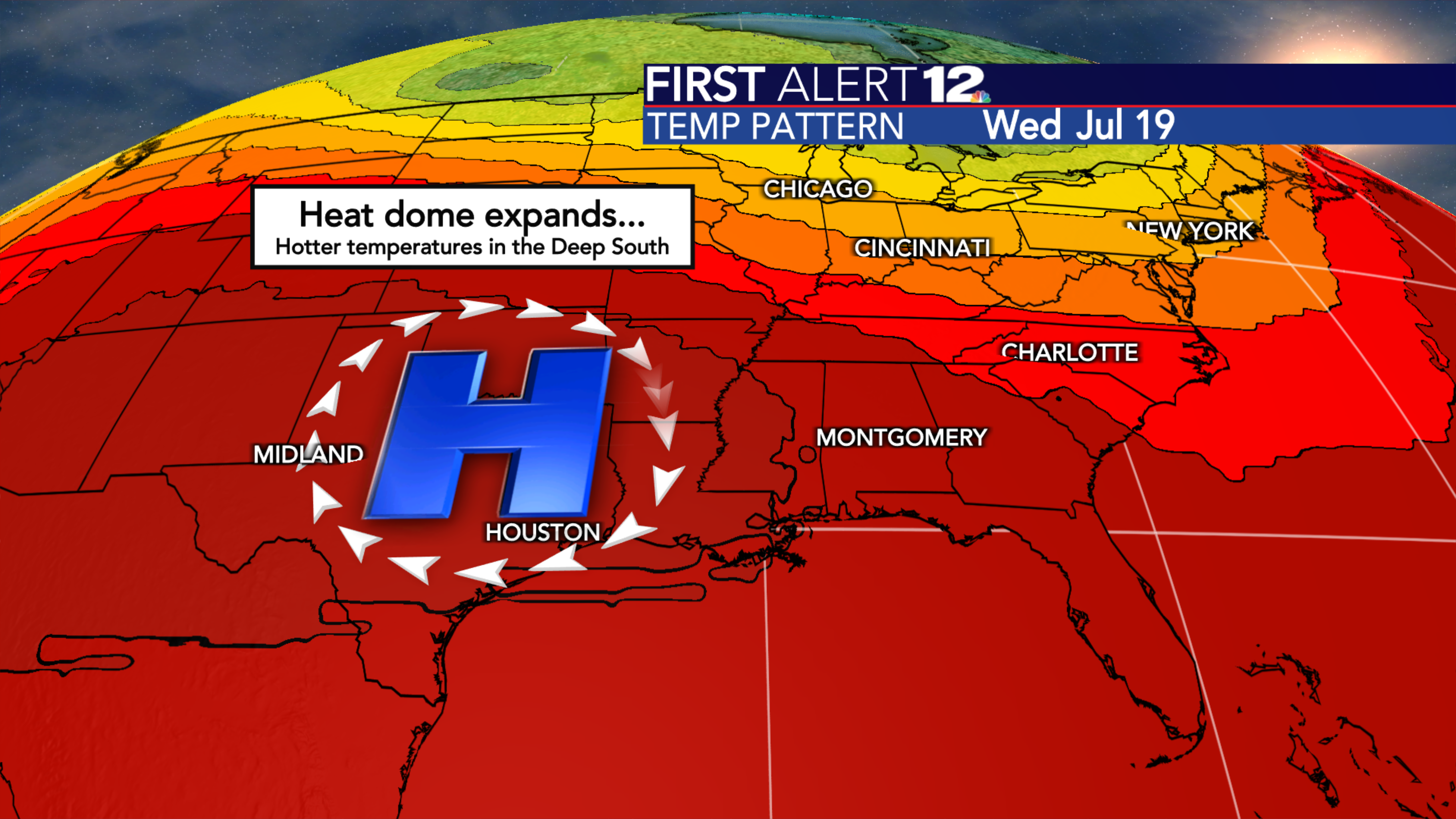 Houston heat dome moves west, 100-degree days all weekend