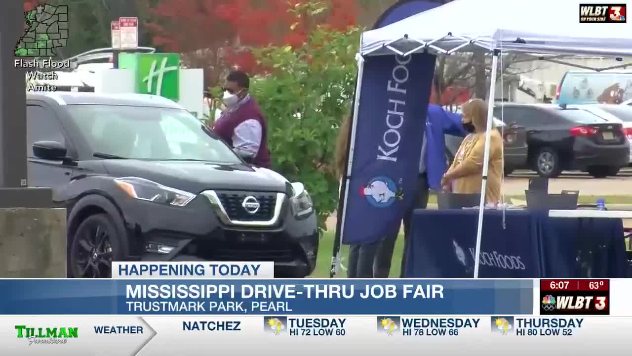 State hosts drive-thru job fair in Pearl