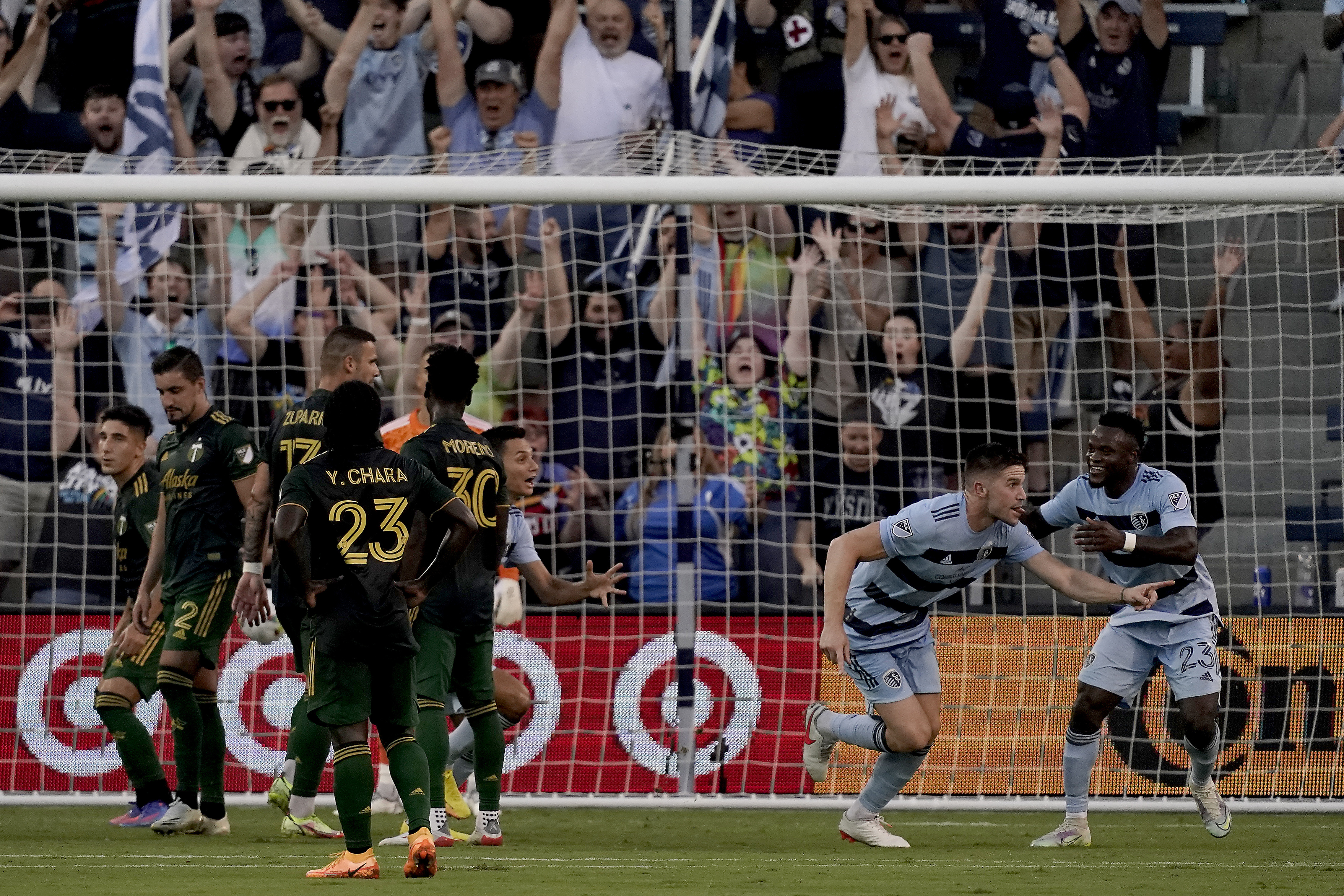 Agada sparks Sporting KC to 4-1 romp over Portland