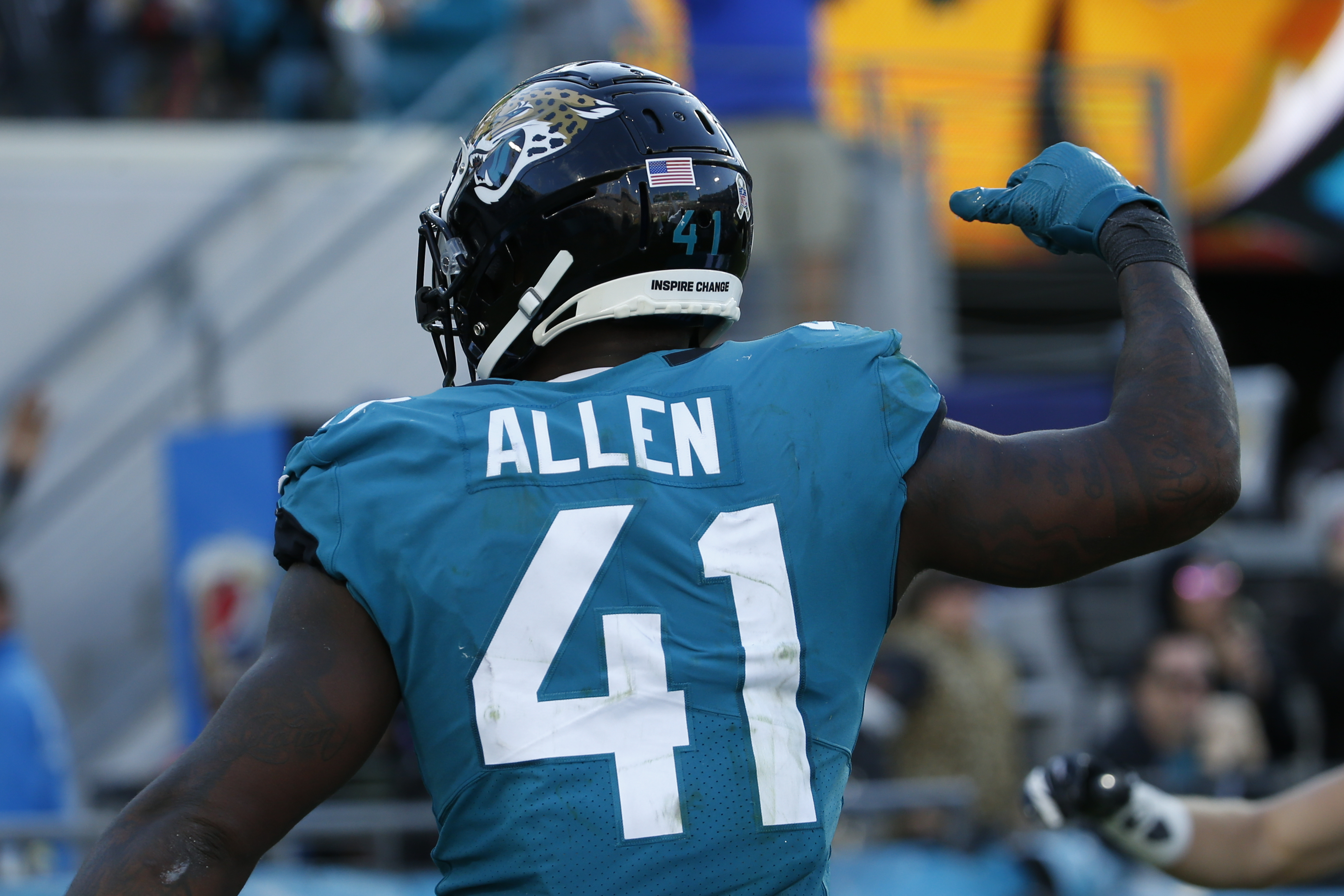 Watch: Jaguars' Josh Allen sacks, picks off Bills' Josh Allen in Week 9