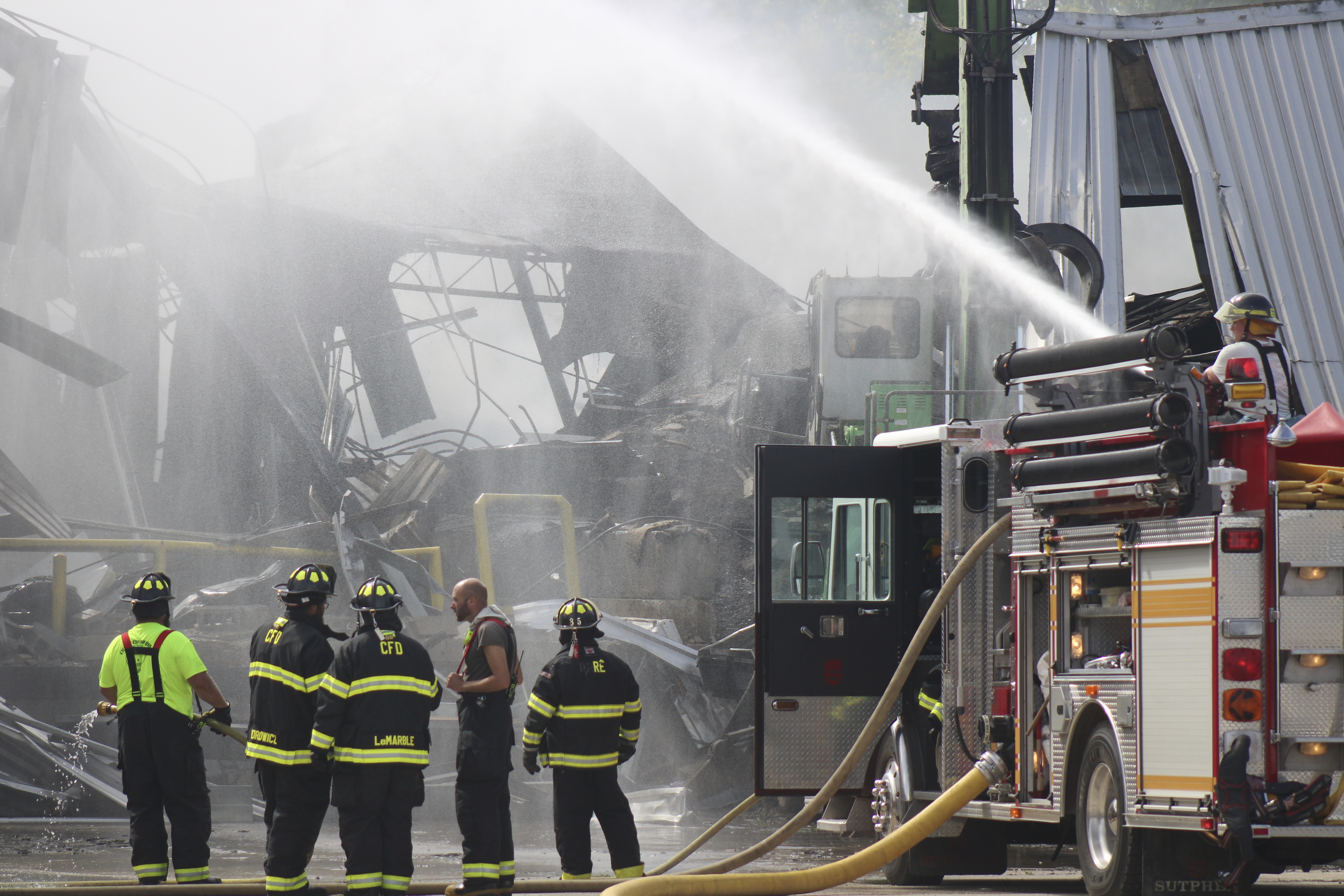 Fire at Michigan paper mill closes roads, residents told to shelter in  place while air monitored