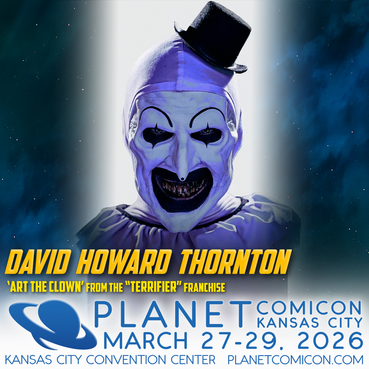 Ghostbusters star and Art the Clown are coming to Planet Comicon 2026