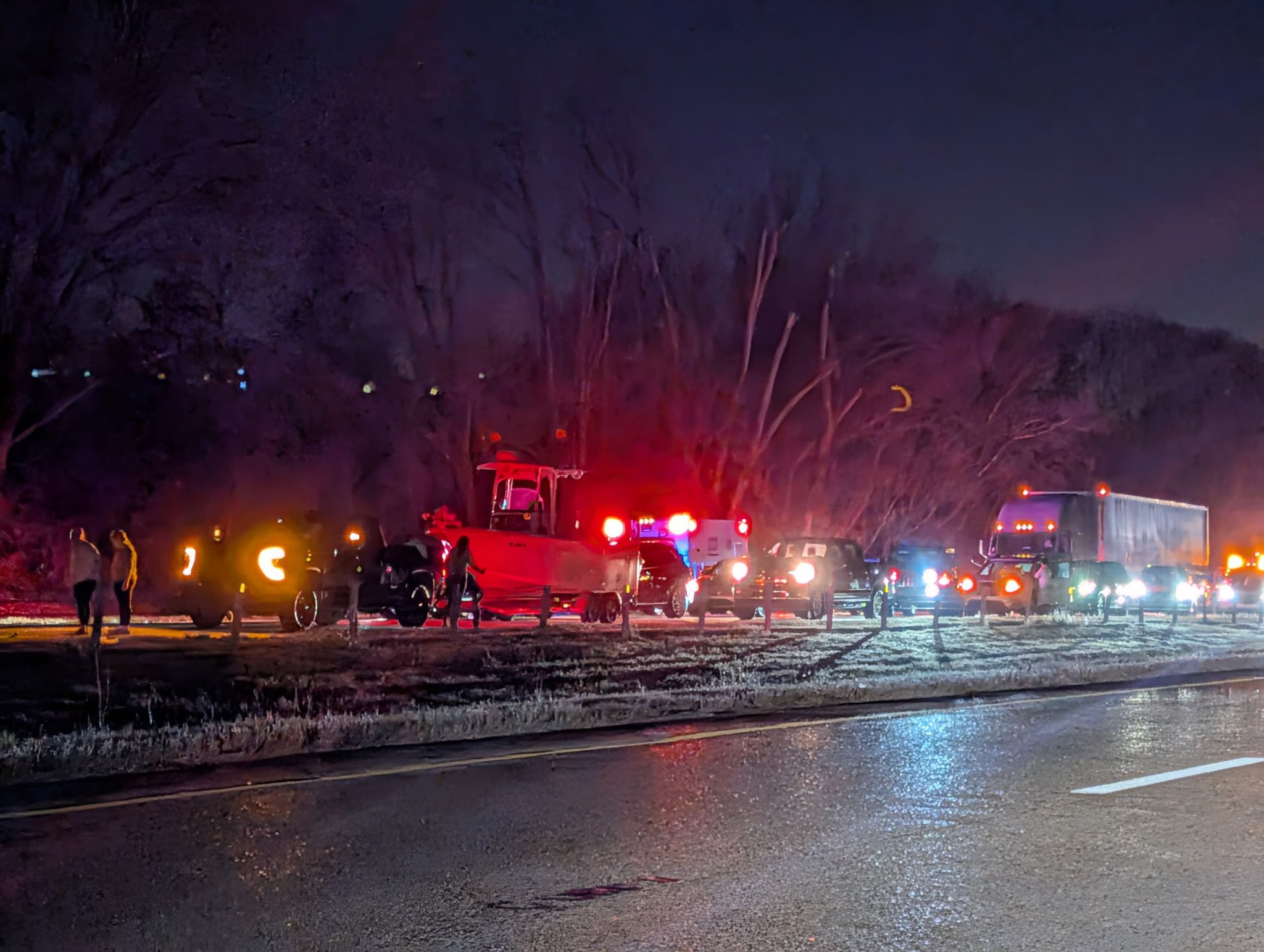 MHP investigating two-vehicle crash involving 18-wheeler and SUV