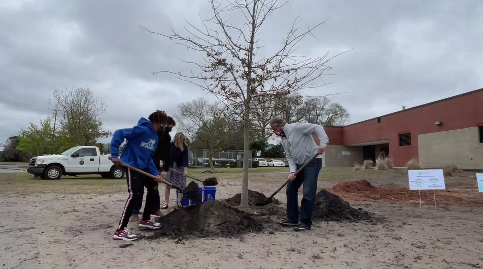 Tree Lovers Replace Diseased Tree At Williston Middle School To Celebrate Arbor Day