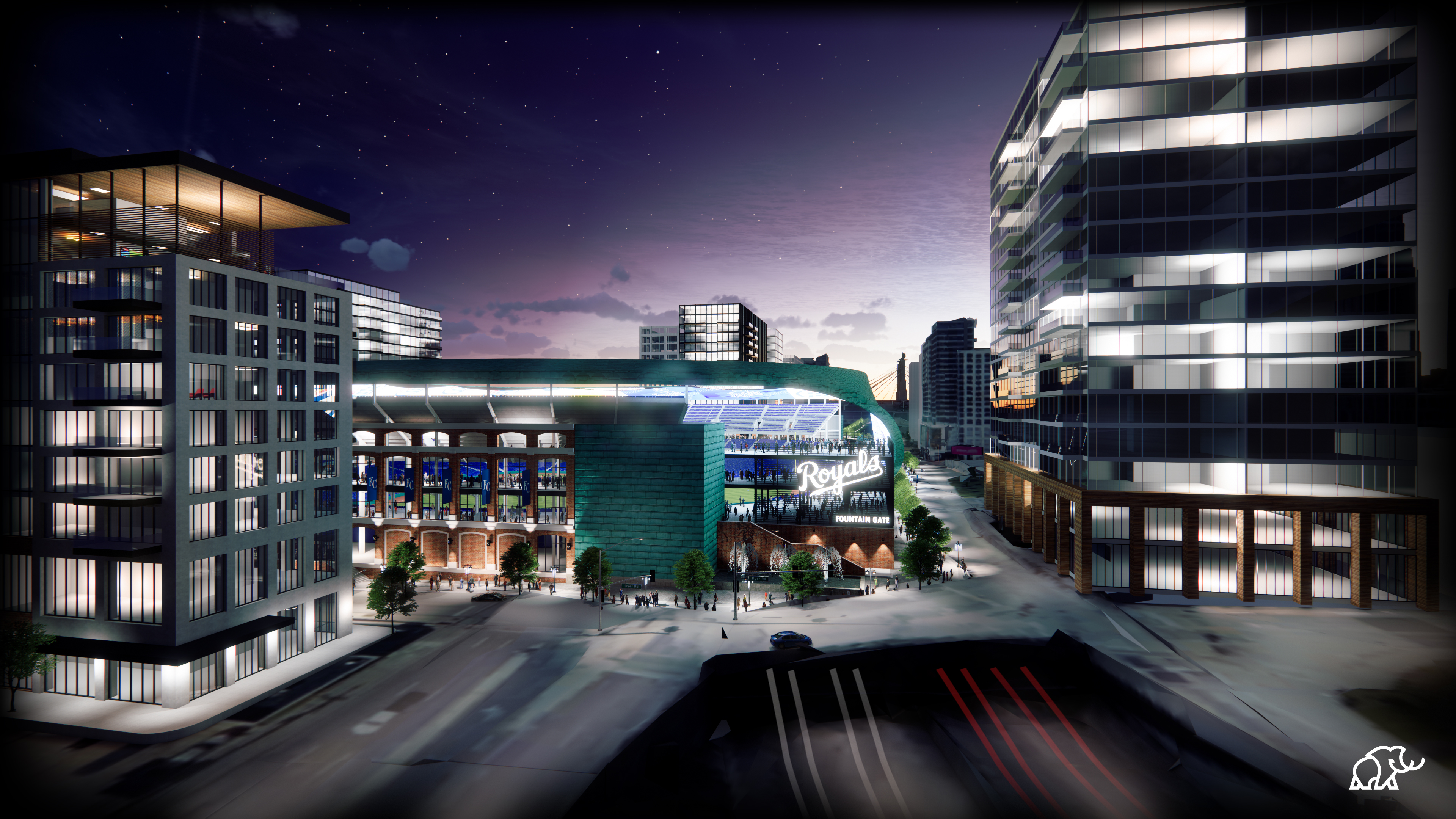 Proposed ballpark would stretch over I-670, be built on site of old KC Star  building: new renderings