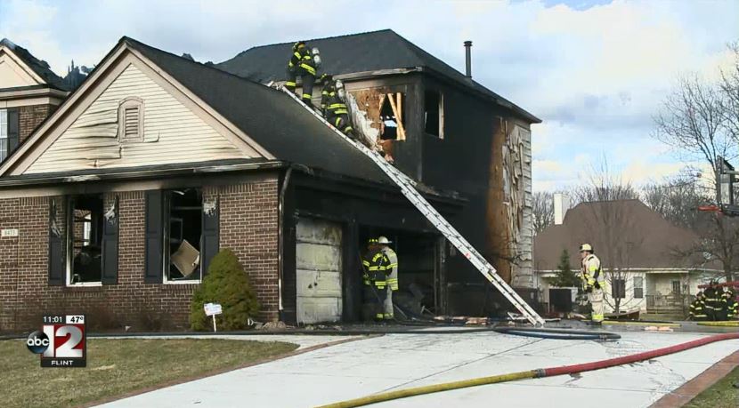 Grand Blanc Home Suffers Major Damage From Fire
