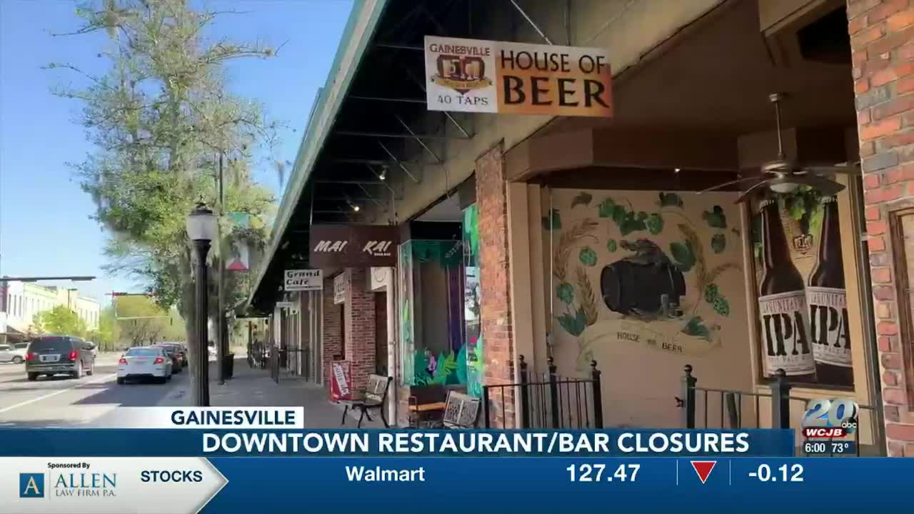 Gainesville Bars Restaurants Close Due To Covid-19