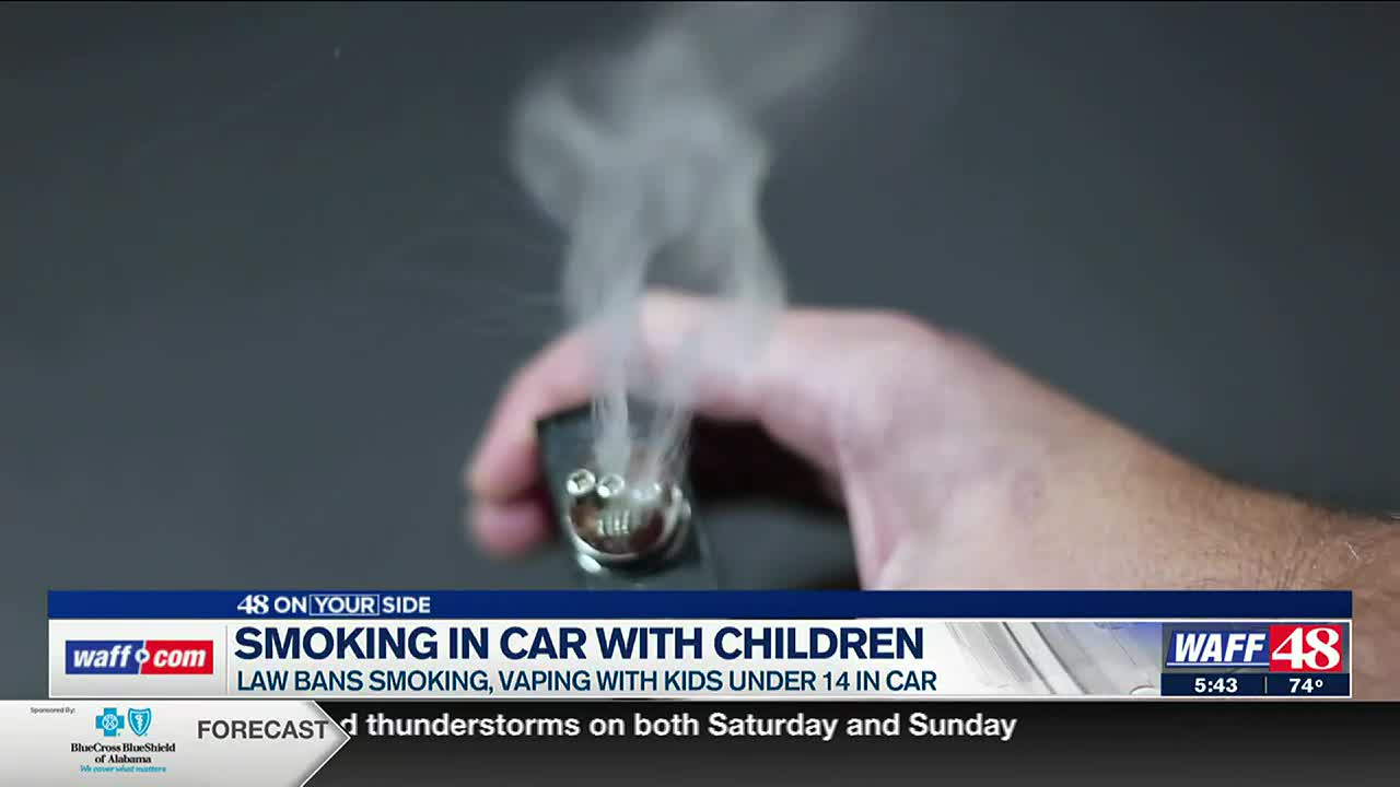 Ban of smoking, vaping in cars with children begins in Alabama