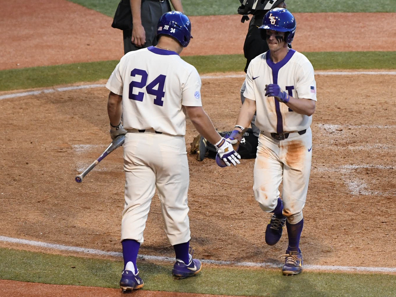 No. 9 LSU baseball shuts out Grambling in Throwback Game