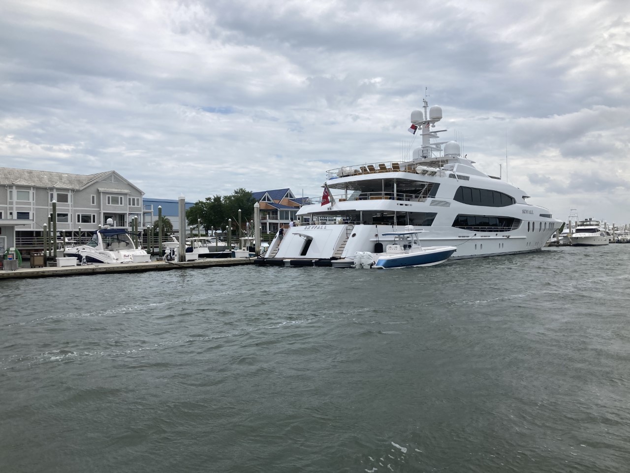 So, who owns that mega yacht docked at Wrightsville Beach?