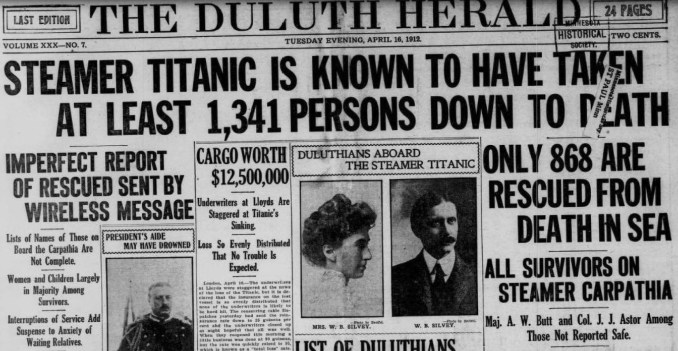 List Of Names Of Survivors From The Titanic The Tube