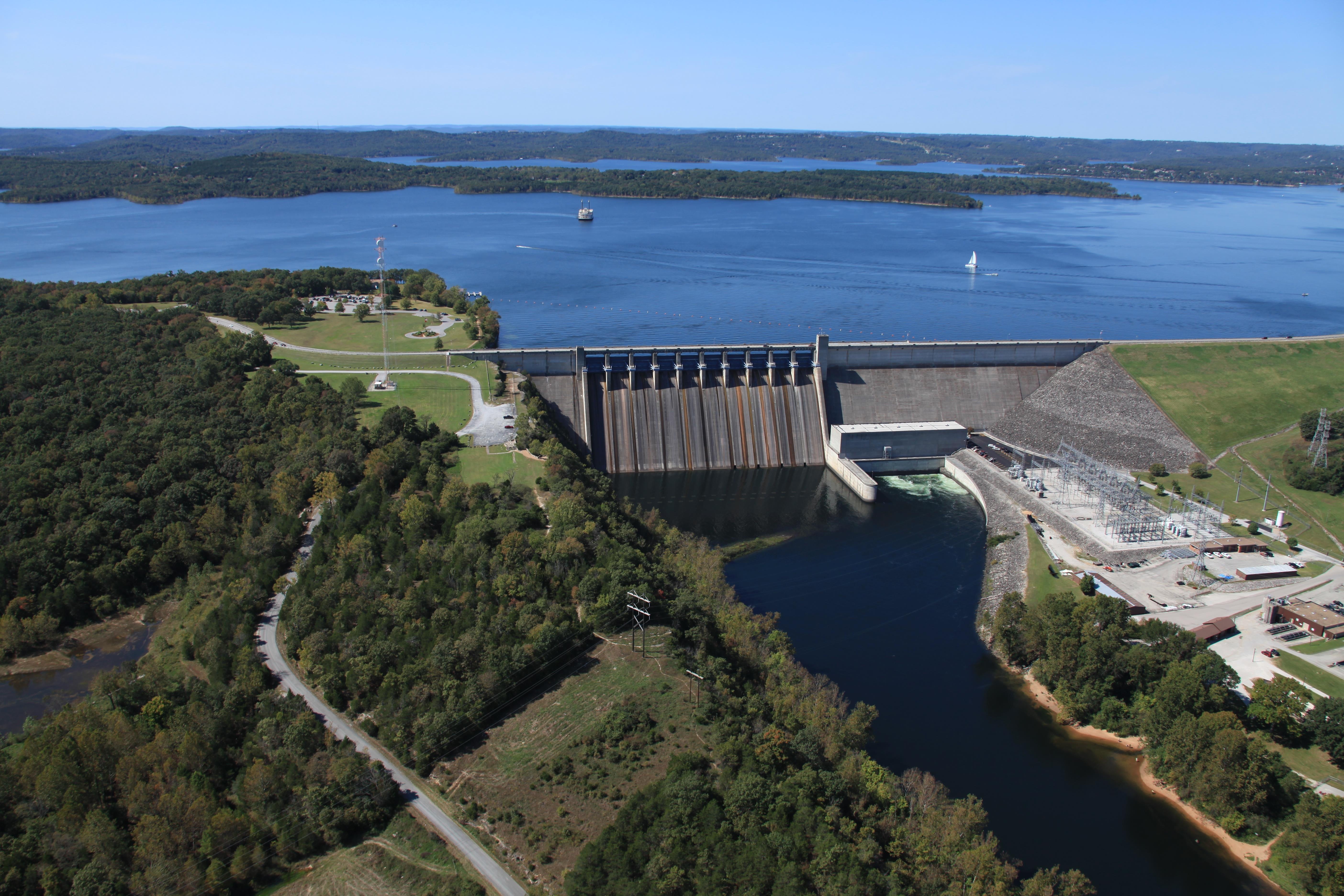 Release Of Spillways At Table Rock Lake