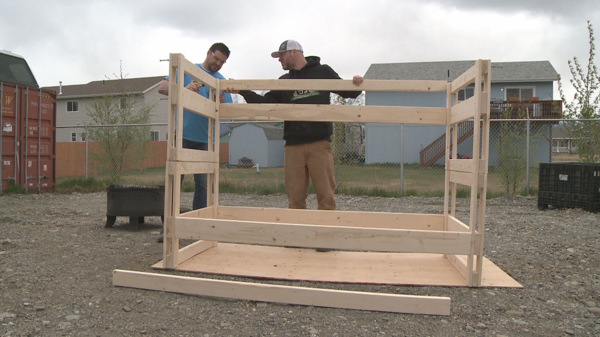 Alaskans build beds for children in need