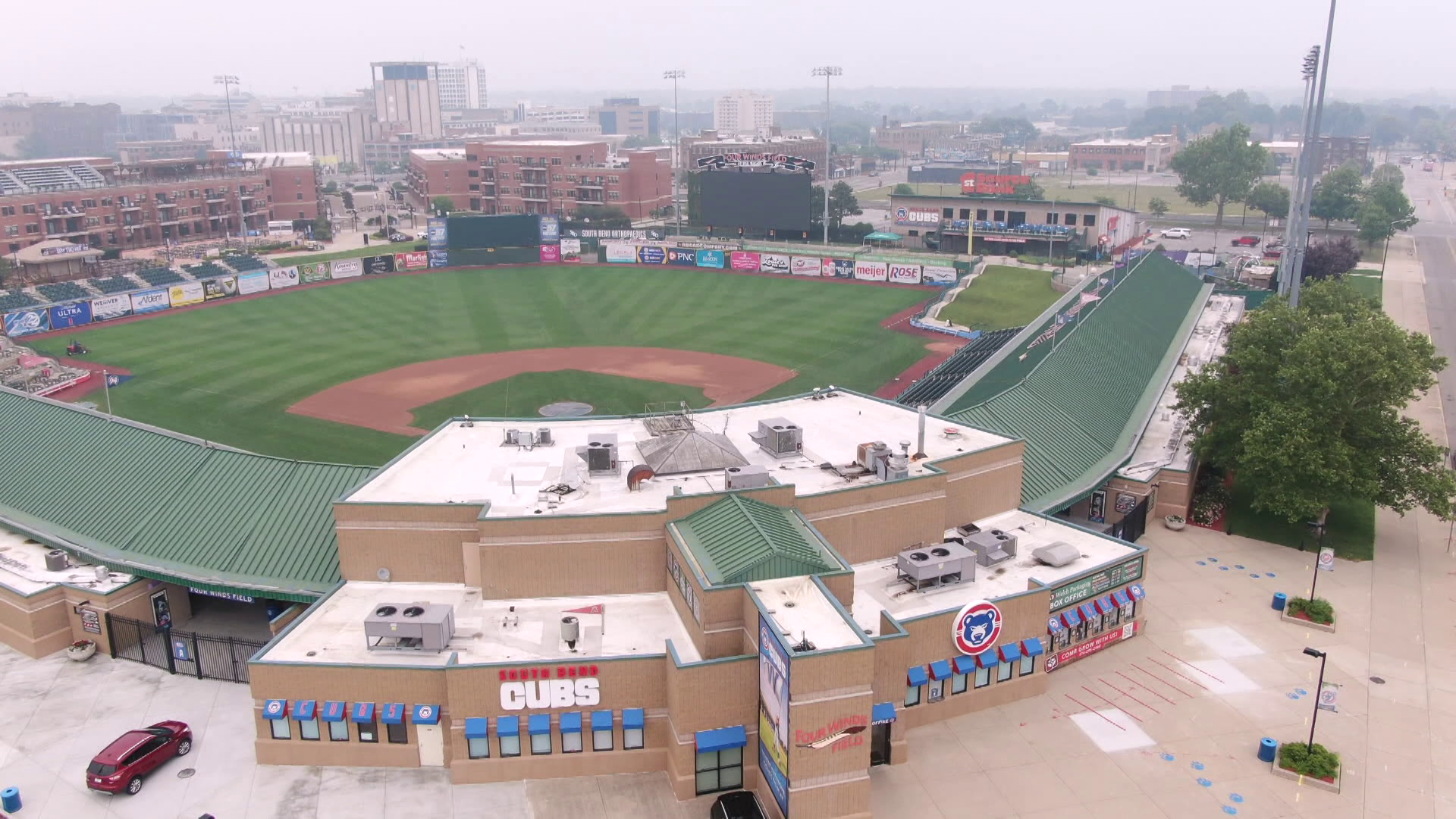 South Bend Cubs in High A minor league baseball at Four Winds Field