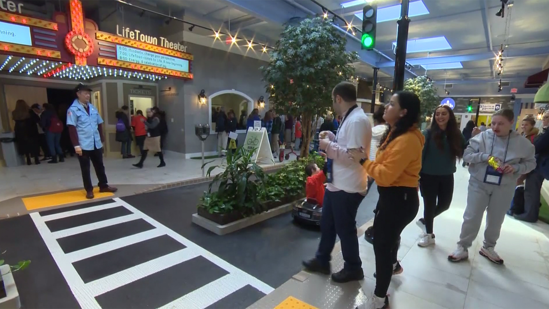 Make-believe mall gives children with disabilities important life skills