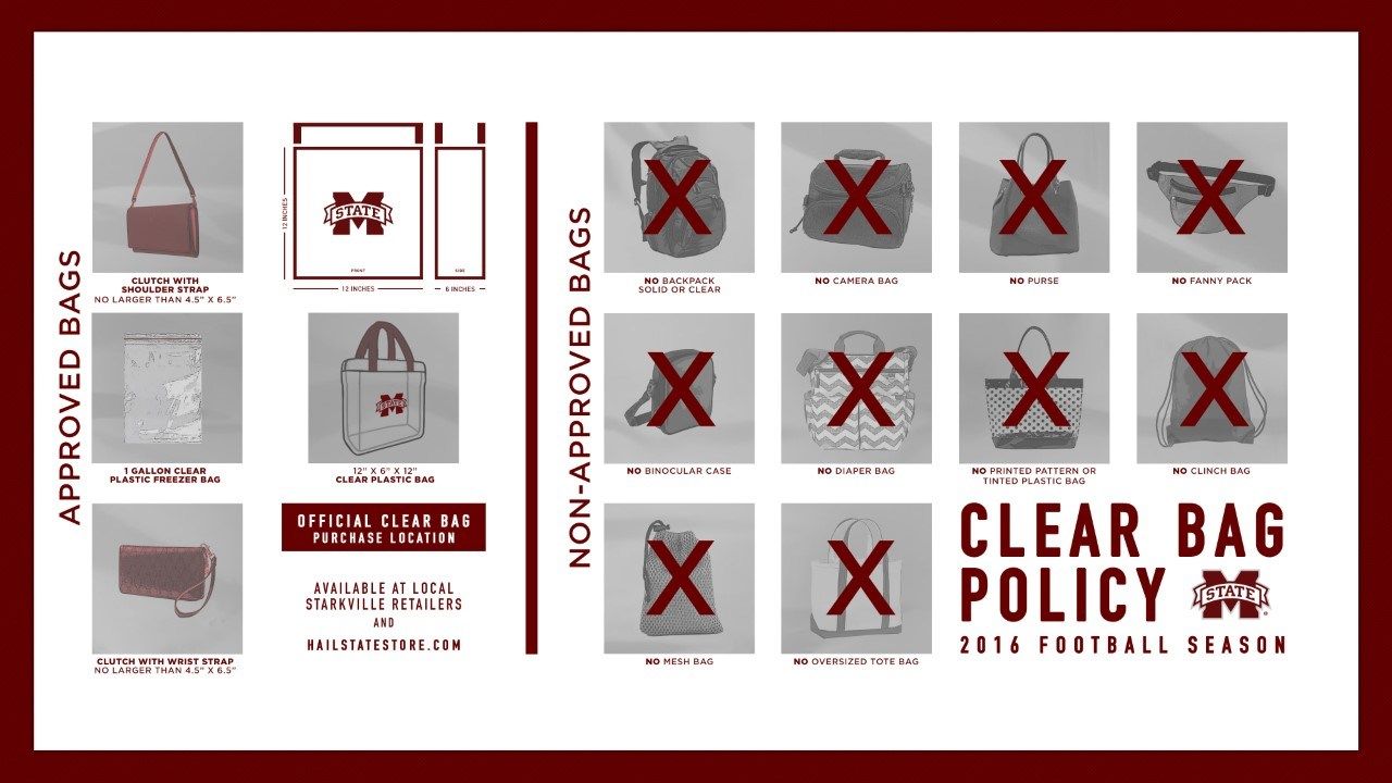 Clear bag policy to be implemented at Davis Wade Stadium this season