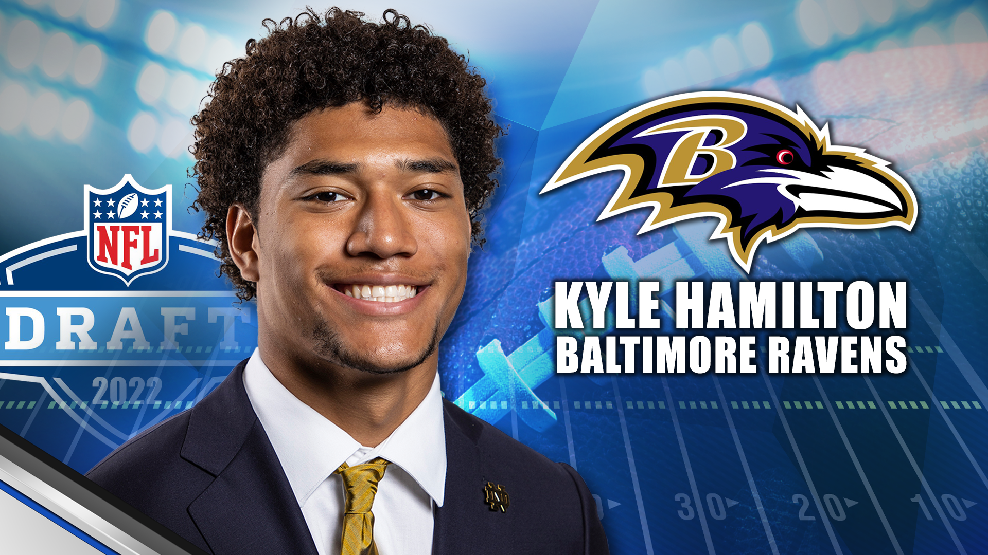 Kyle Hamilton selected 14th by Baltimore Ravens in 2022 NFL Draft